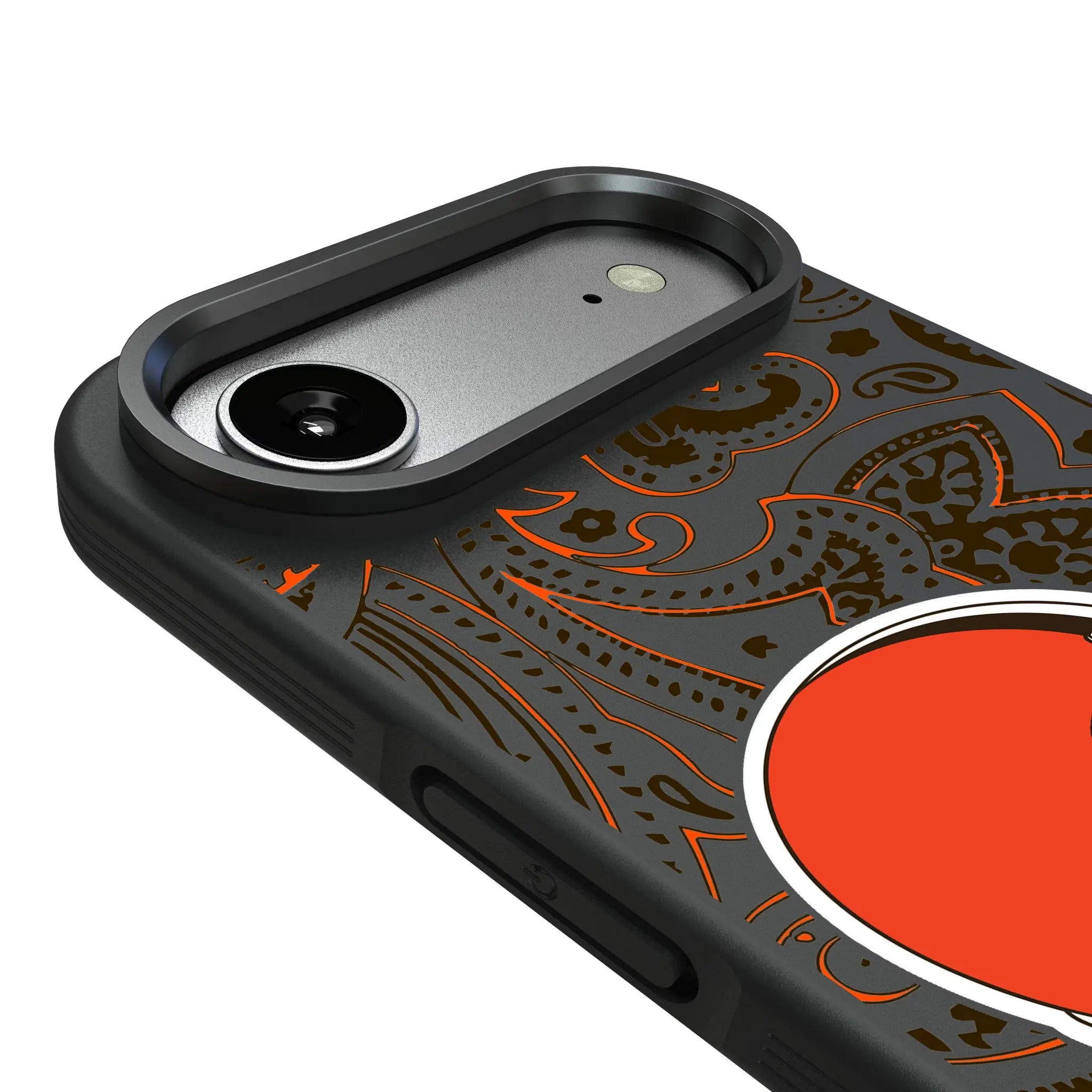 Cleveland Browns Paisley iPhone Bump Phone Case for Apple iPhone - Detail#Device_iPhone Air