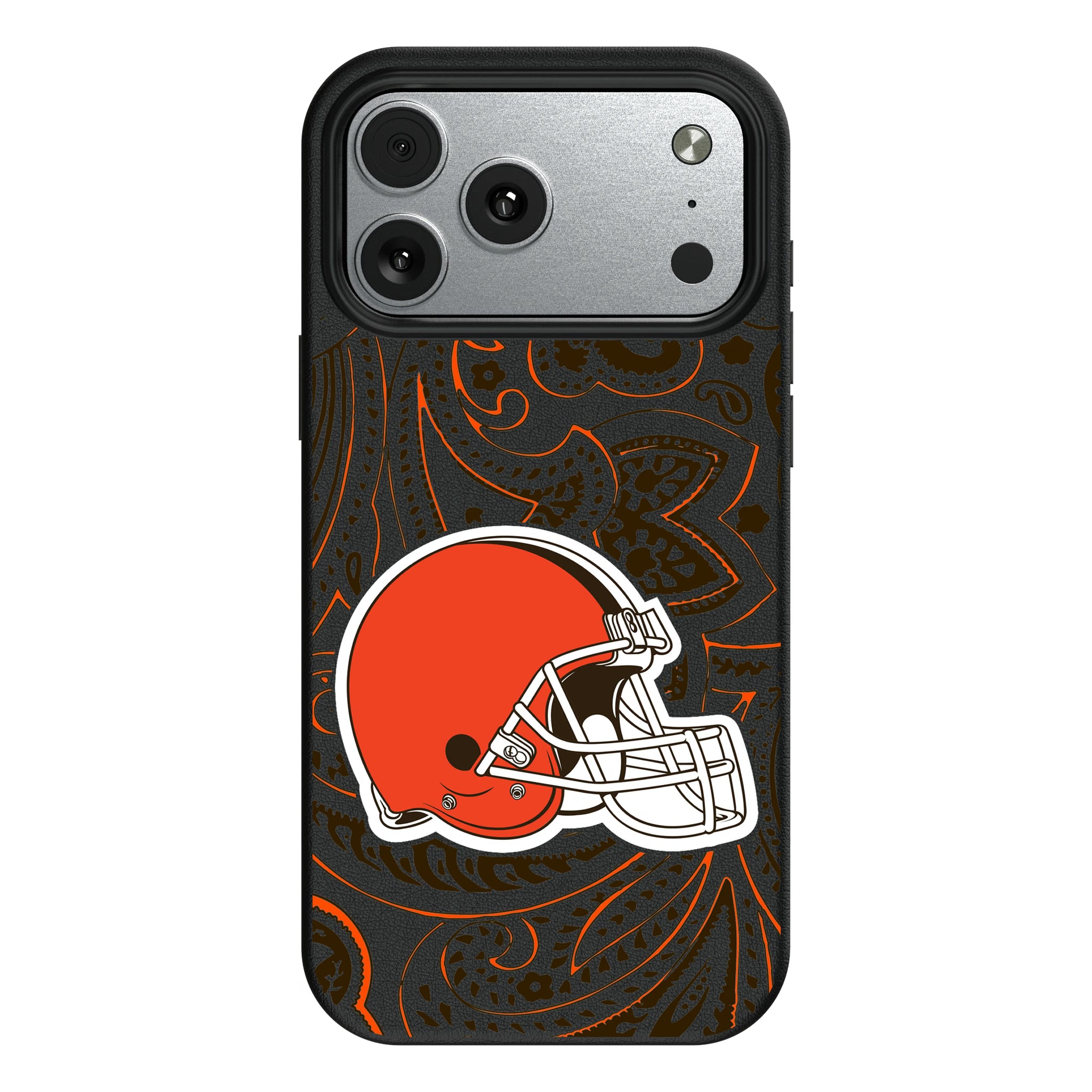 Cleveland Browns Paisley iPhone MagSafe Compatible Phone Case for Apple iPhone#Device_iPhone 17 Pro Max
