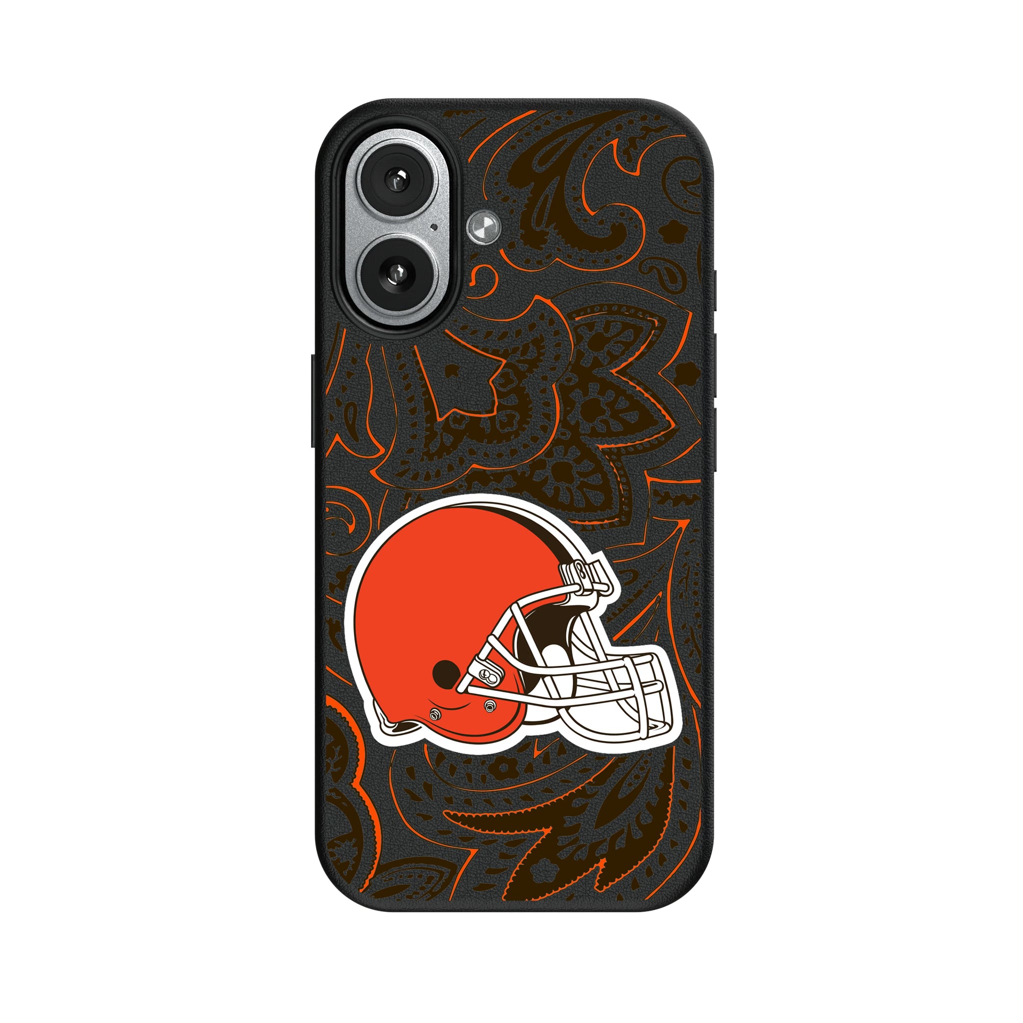 Cleveland Browns Paisley iPhone MagSafe Compatible Phone Case for Apple iPhone#Device_iPhone 17