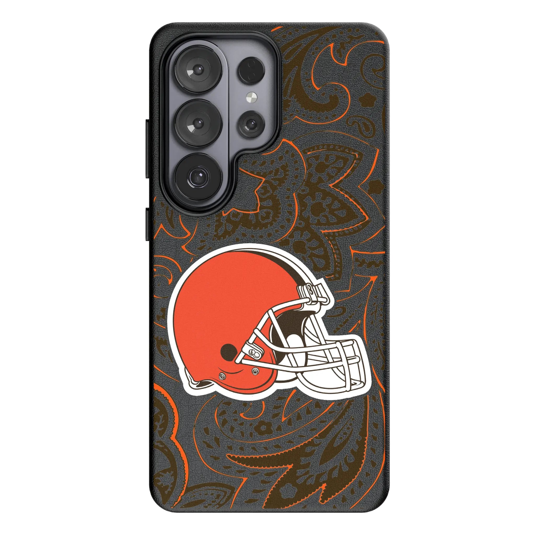 Cleveland Browns Paisley Galaxy MagSafe Compatible Phone Case for Samsung Galaxy#Device_Galaxy S26 Ultra