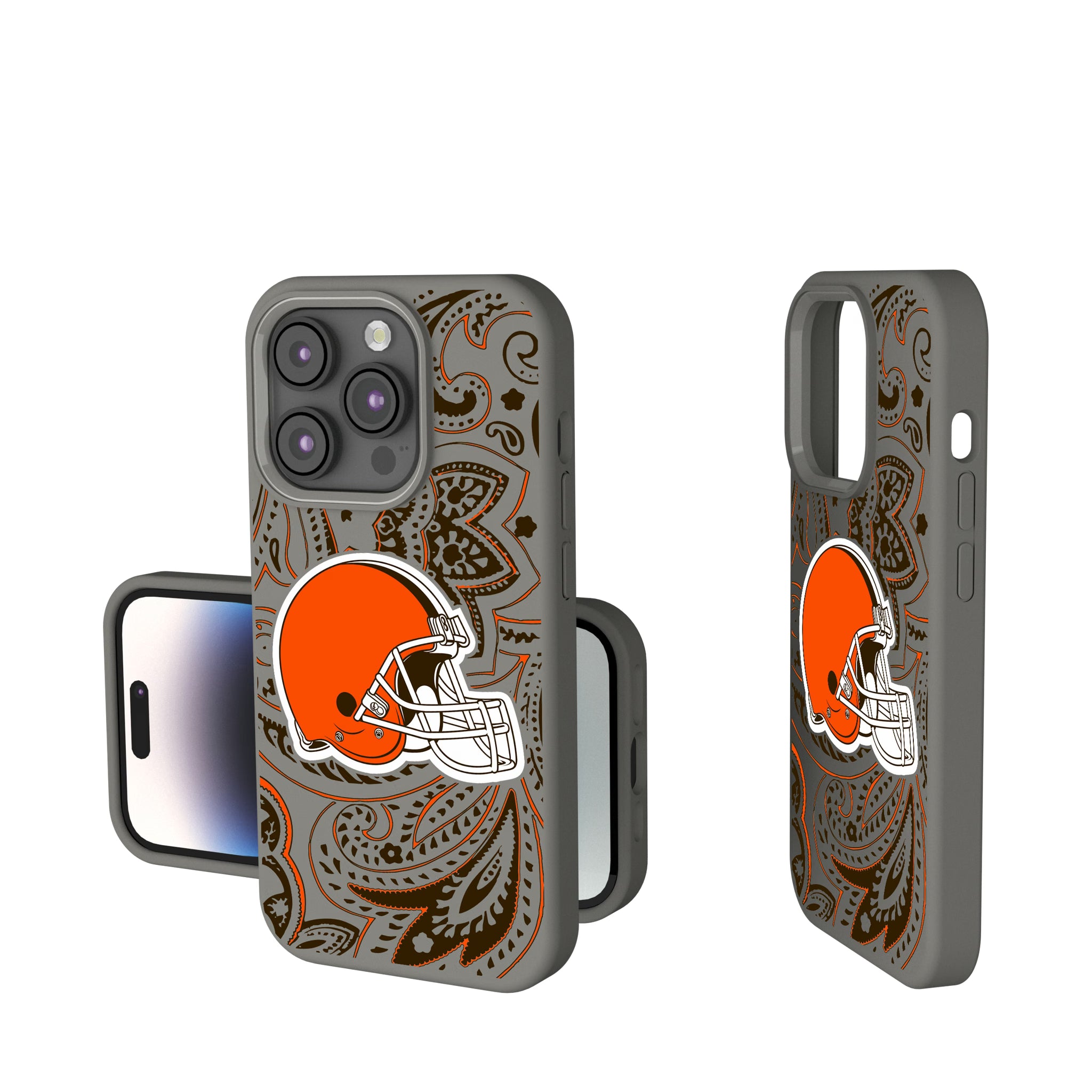 Cleveland Browns Paisley iPhone Soft Touch Phone Case for Apple iPhone