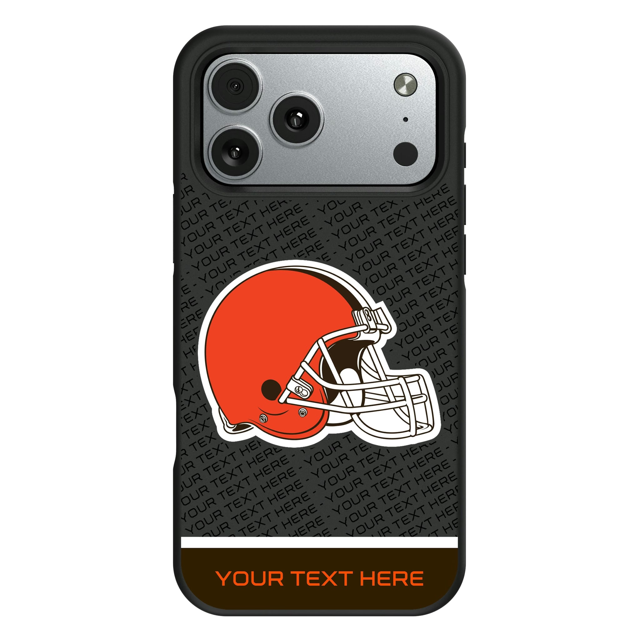 Cleveland Browns Personalized EndZone Plus iPhone Bump Phone Case for Apple iPhone#Device_iPhone 17 Pro Max