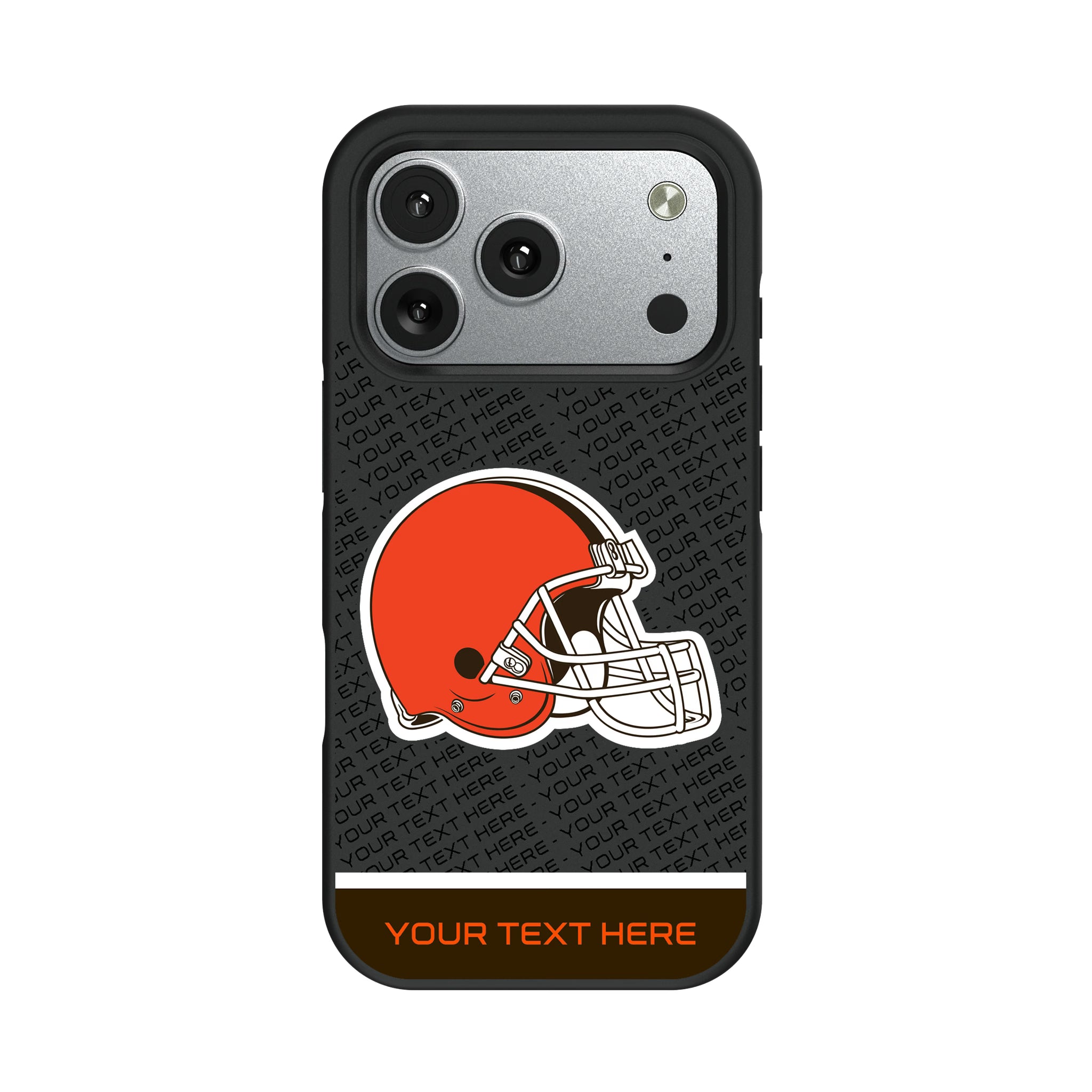 Cleveland Browns Personalized EndZone Plus iPhone Bump Phone Case for Apple iPhone#Device_iPhone 17 Pro