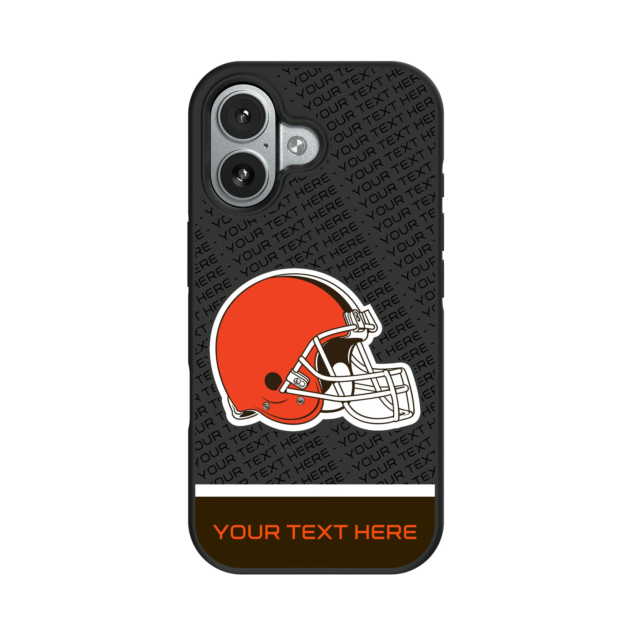 Cleveland Browns Personalized EndZone Plus iPhone Bump Phone Case for Apple iPhone#Device_iPhone 17