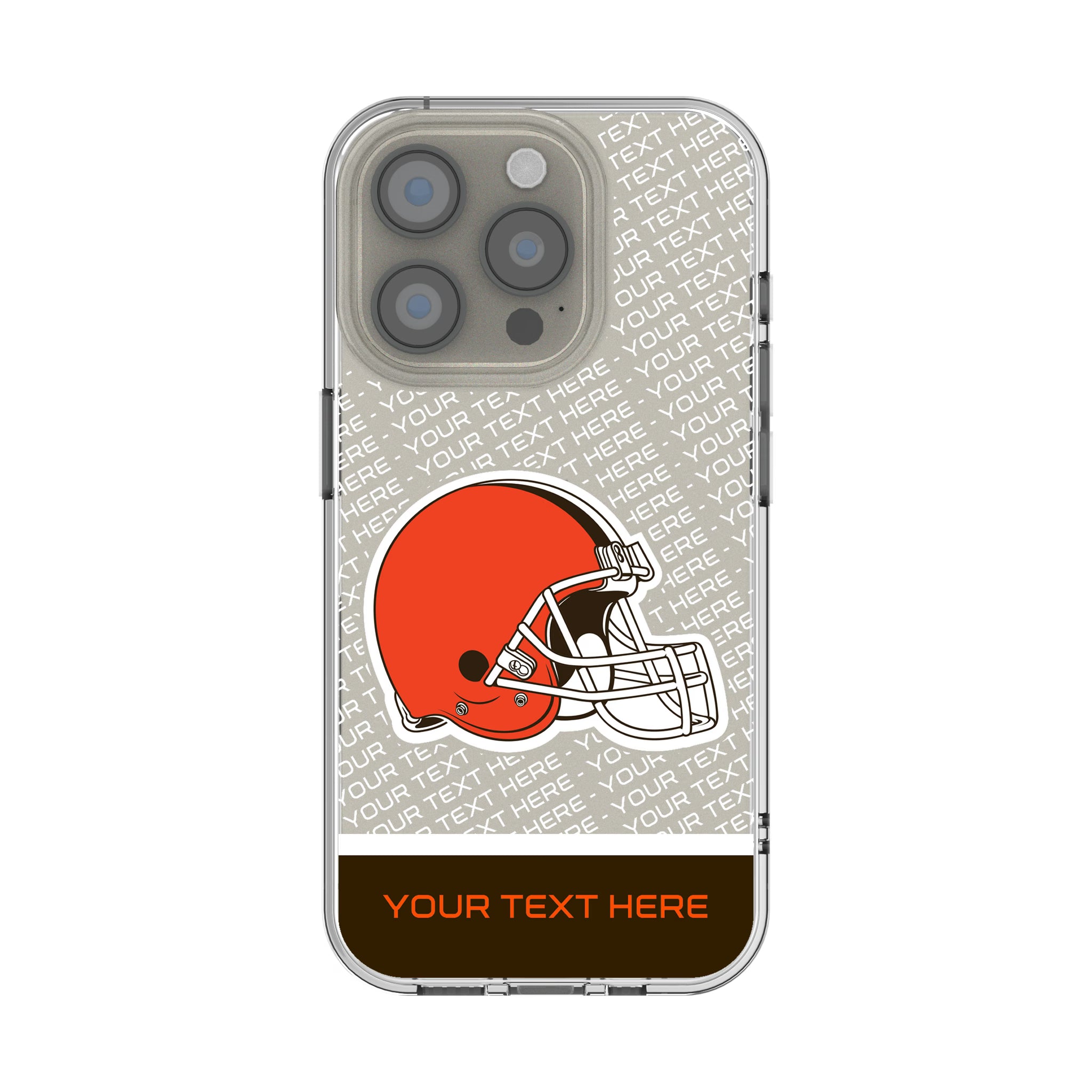 Cleveland Browns Personalized EndZone Plus iPhone Clear Phone Case for Apple iPhone