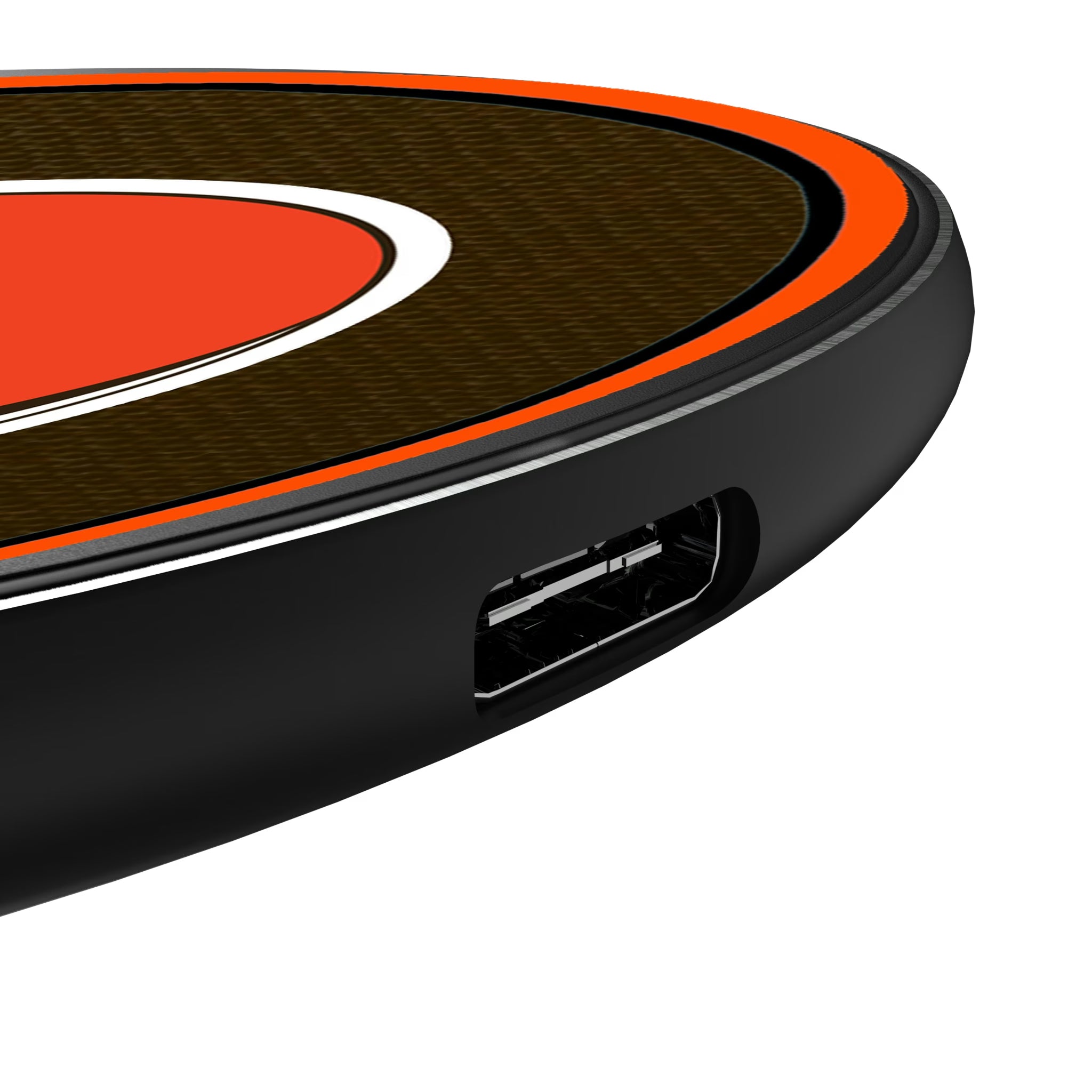 Cleveland Browns Personalized Endzone Solid 15-Watt Wireless Charger - Detail