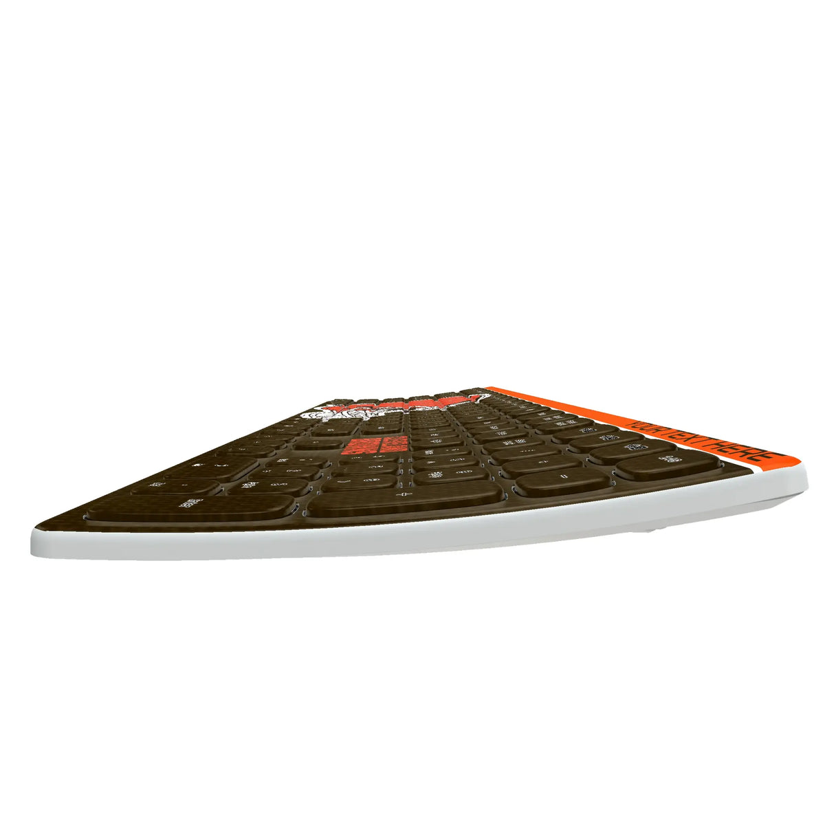 Cleveland Browns Personalized Endzone Solid KKB605 Curved Wireless Keyboard