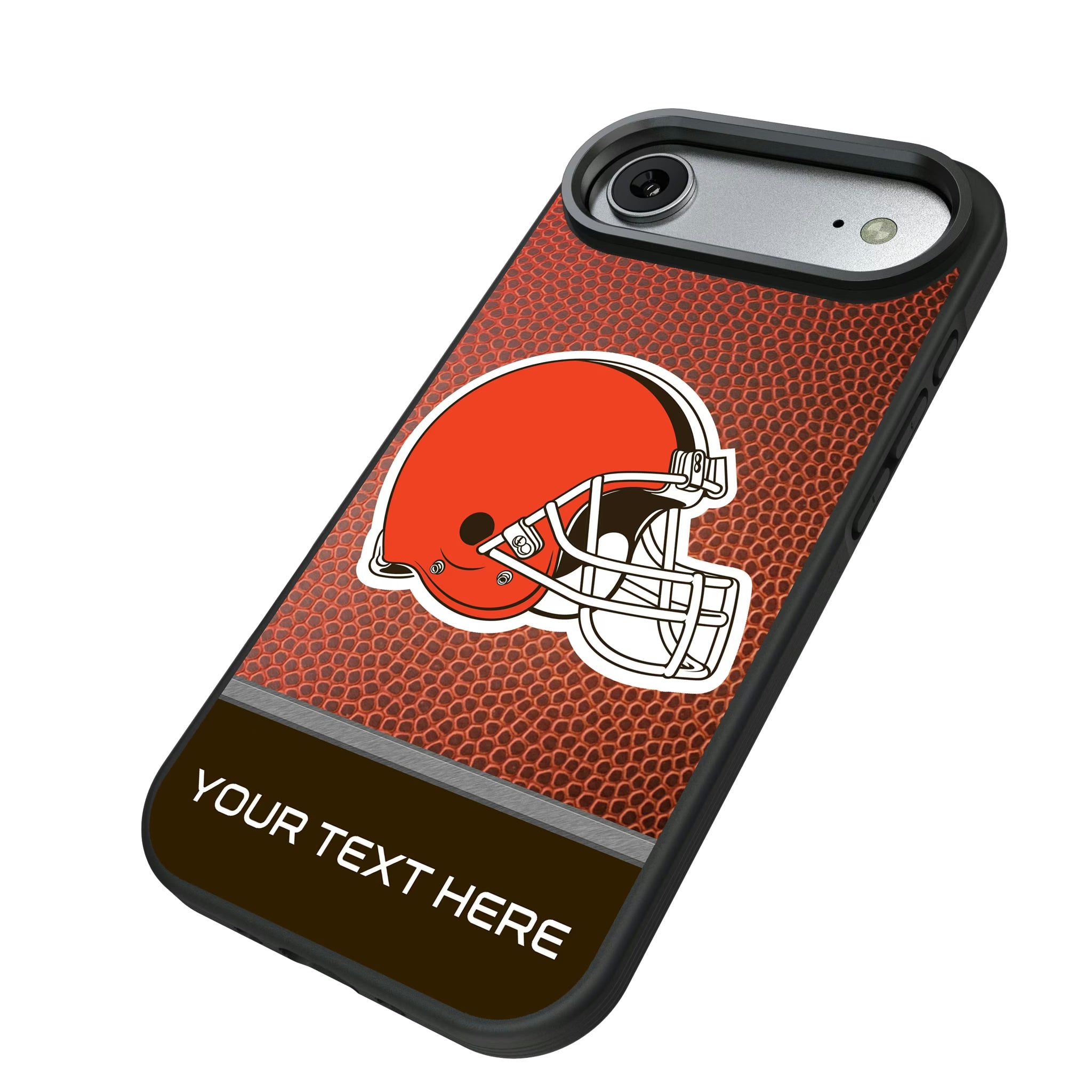 Cleveland Browns Personalized Football iPhone Bump Phone Case for Apple iPhone - Isometric View#Device_iPhone Air