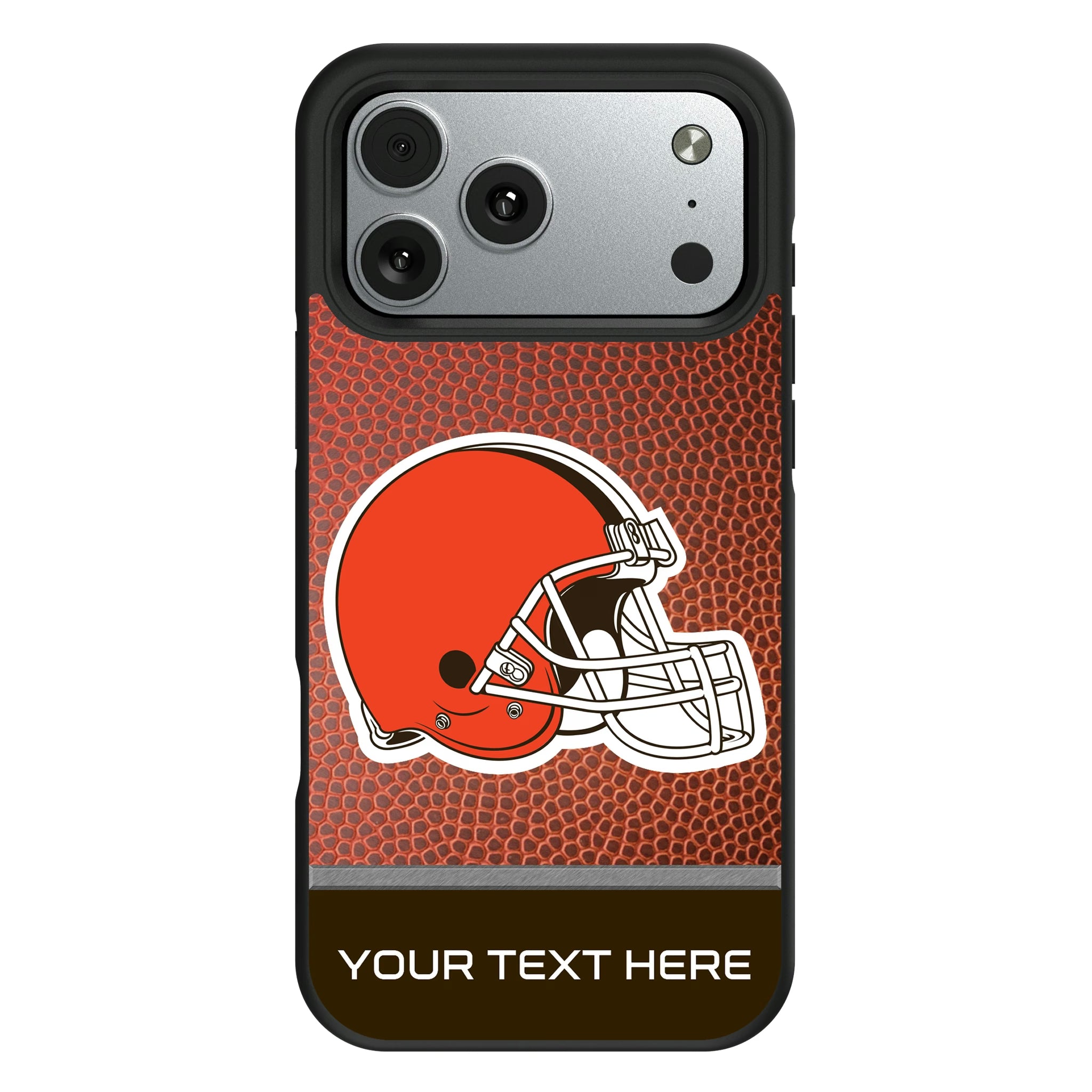 Cleveland Browns Personalized Football iPhone Bump Phone Case for Apple iPhone#Device_iPhone 17 Pro Max