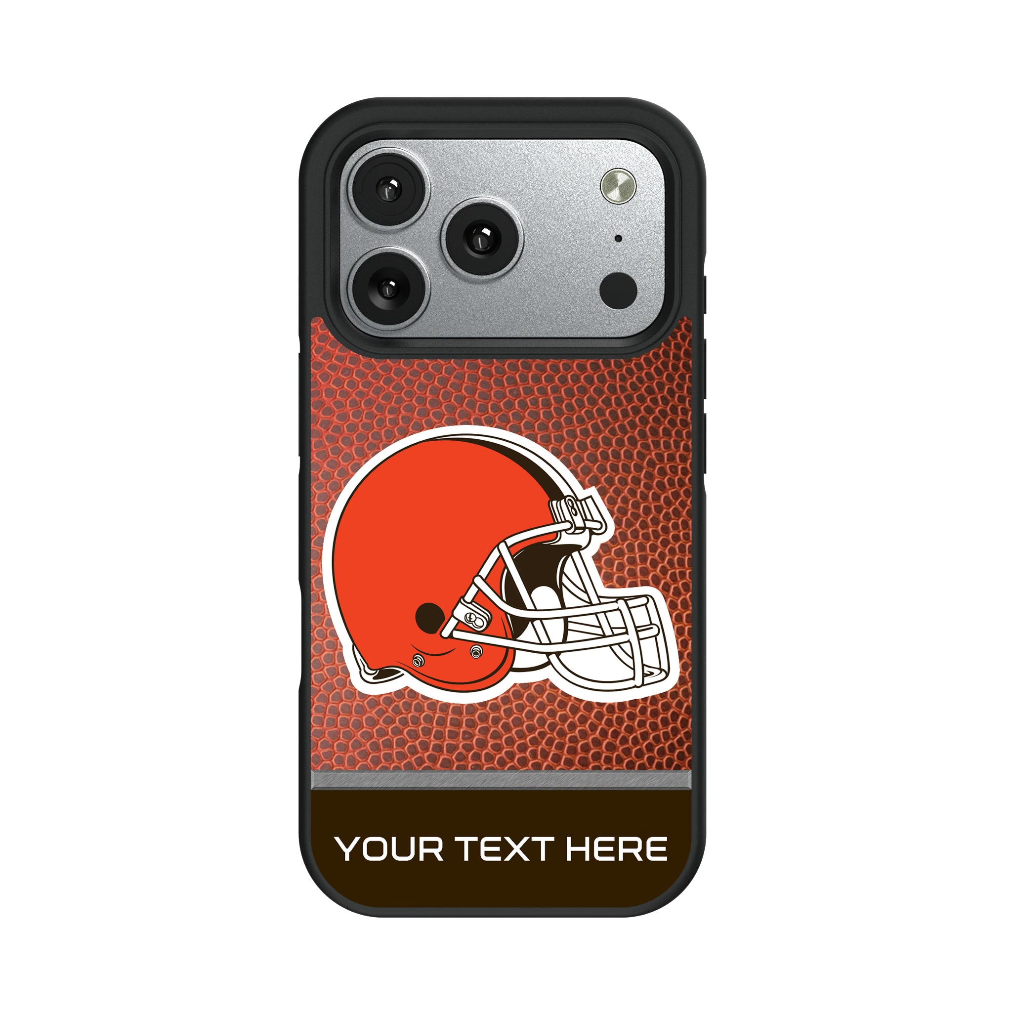 Cleveland Browns Personalized Football iPhone Bump Phone Case for Apple iPhone#Device_iPhone 17 Pro