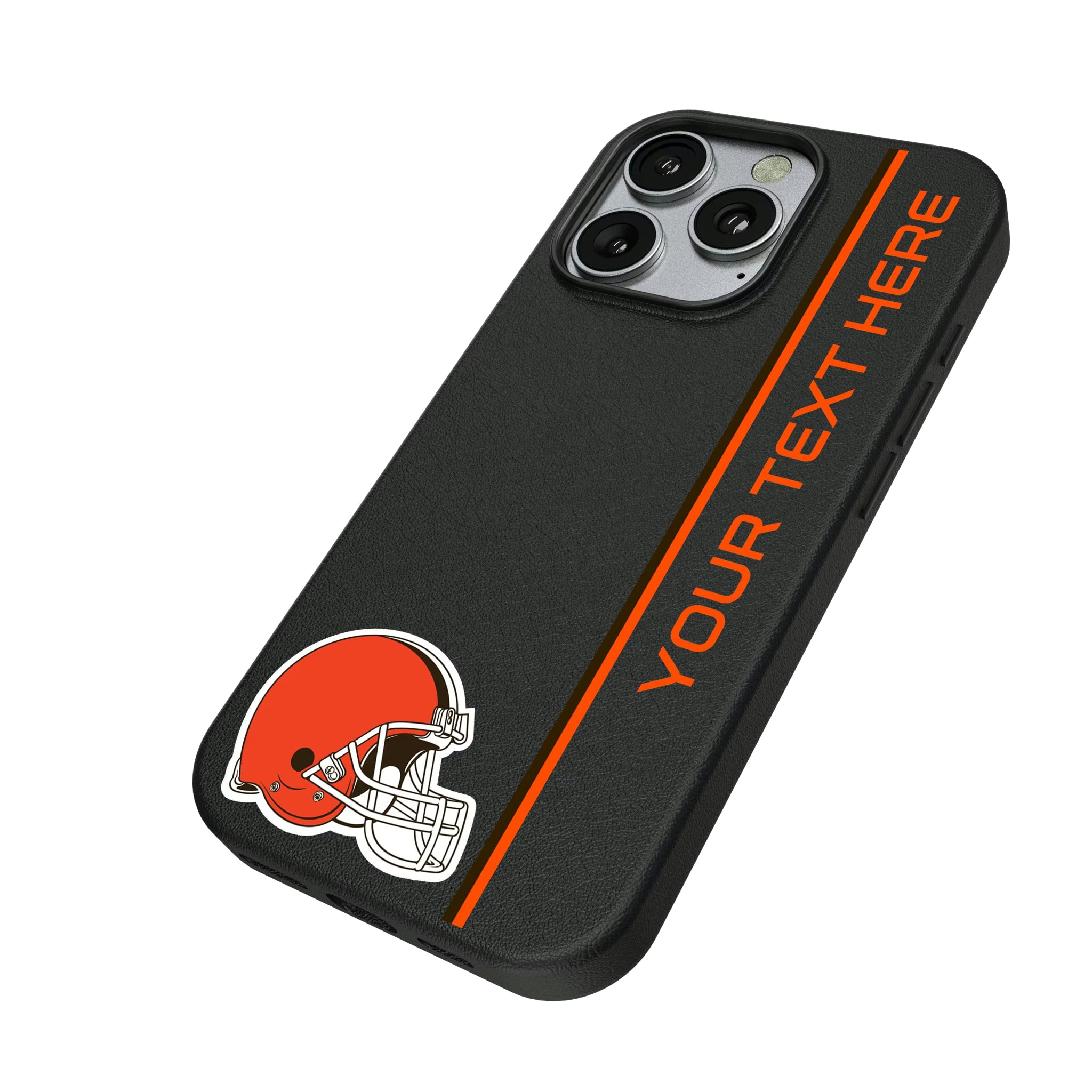 Cleveland Browns Personalized Sidebard iPhone MagSafe Compatible Phone Case for Apple iPhone - Isometric View