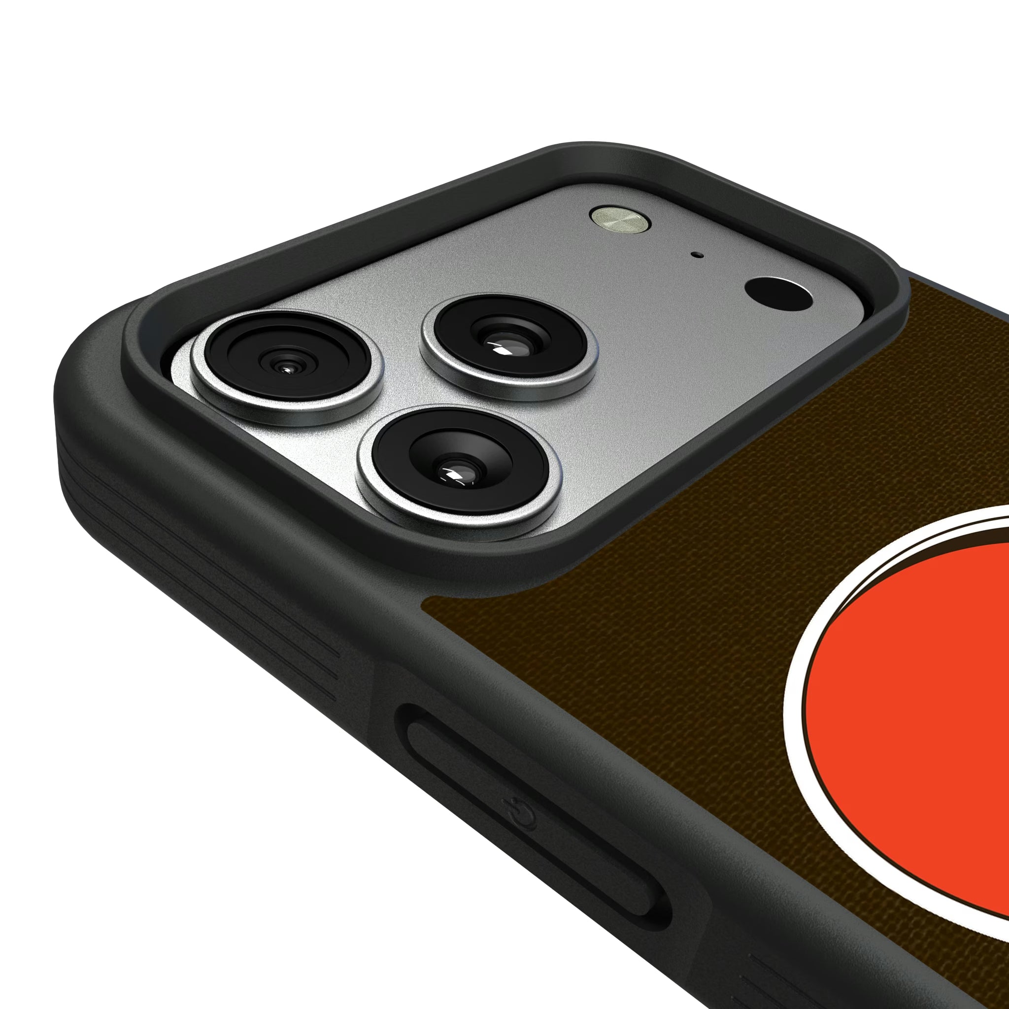Cleveland Browns Personalized Stripe iPhone Bump Phone Case for Apple iPhone - Detail#Device_iPhone 17 Pro Max