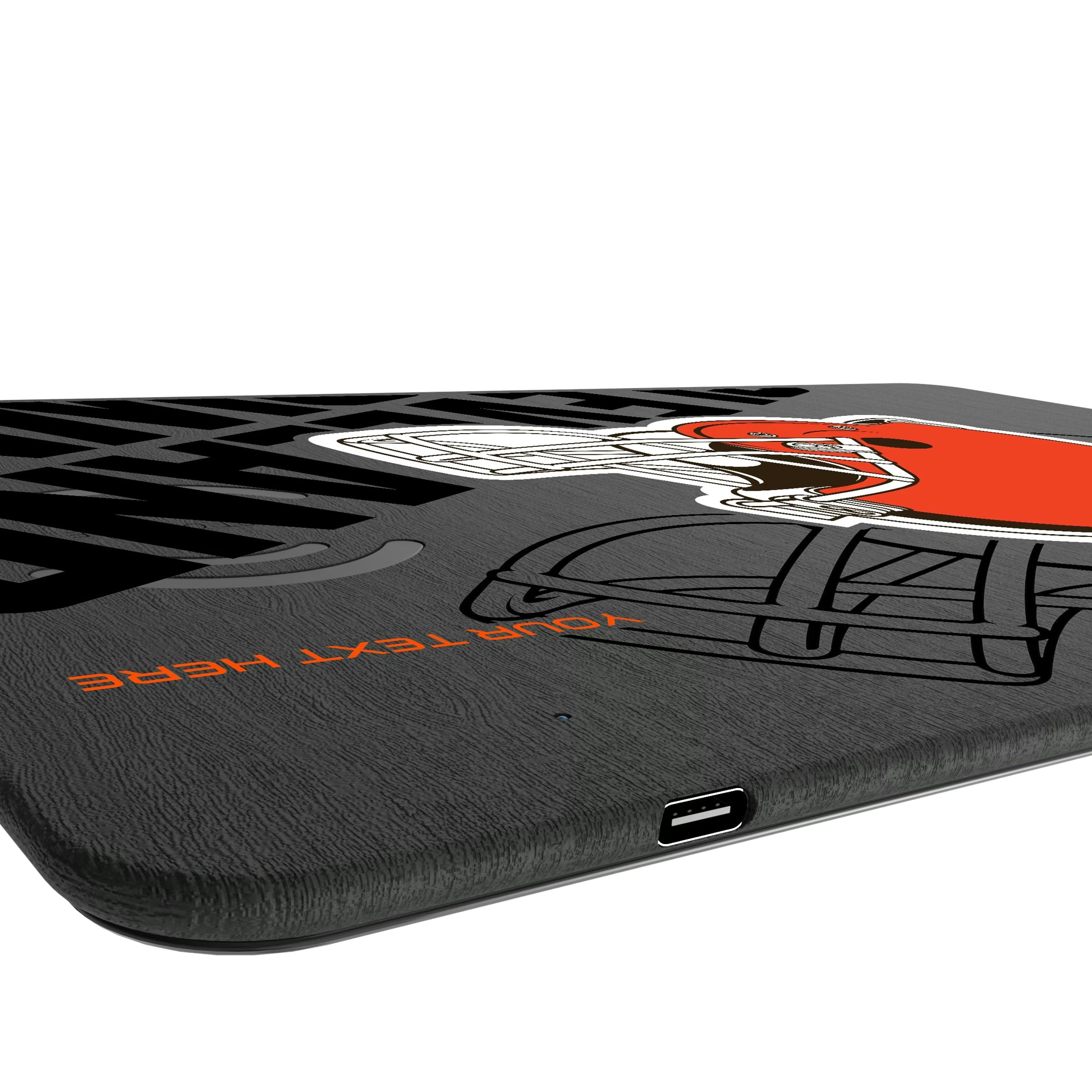 Cleveland Browns Personalized Tilt 15-Watt Wireless Charger and Mouse Pad