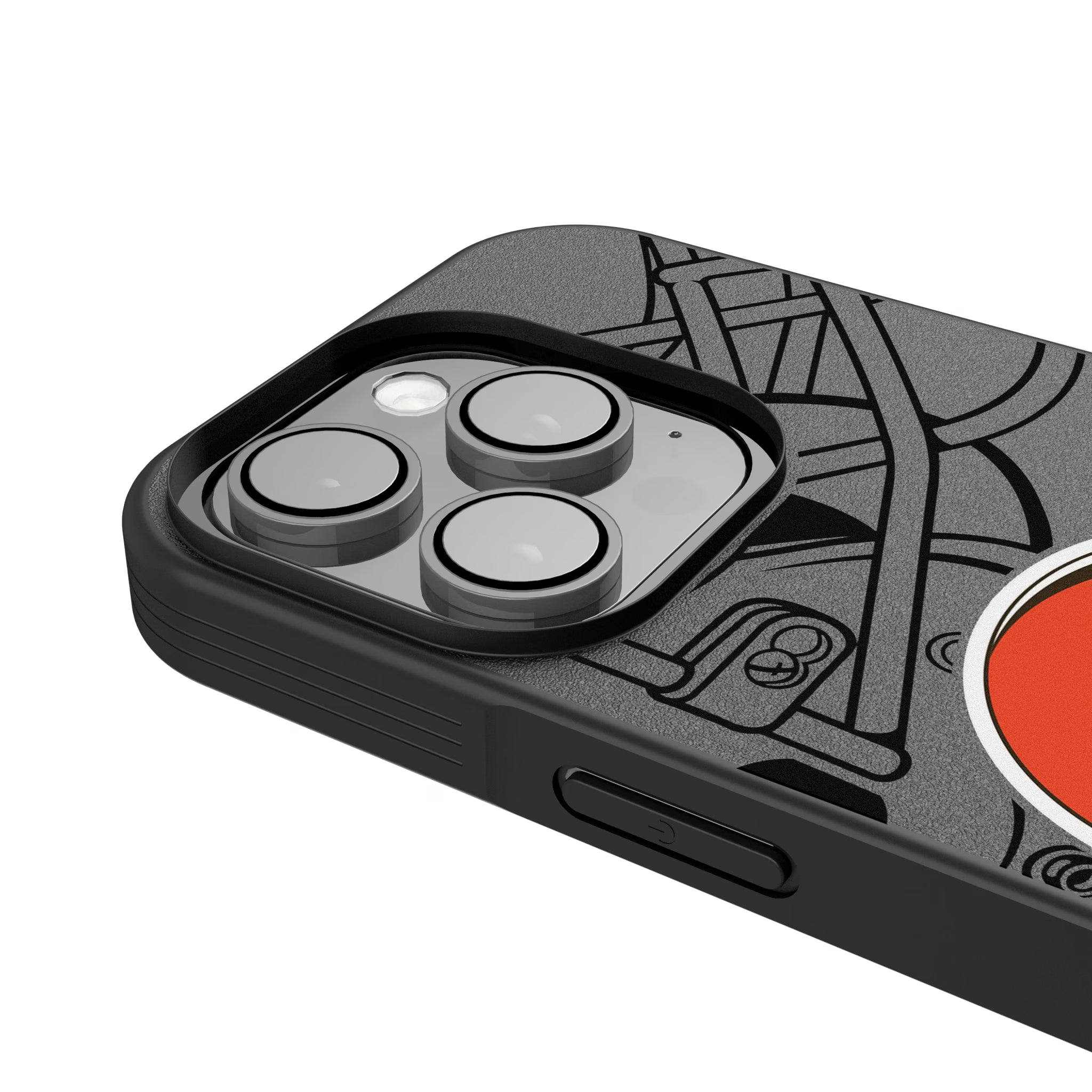 Cleveland Browns Personalized Tilt iPhone Bump Phone Case for Apple iPhone - Detail