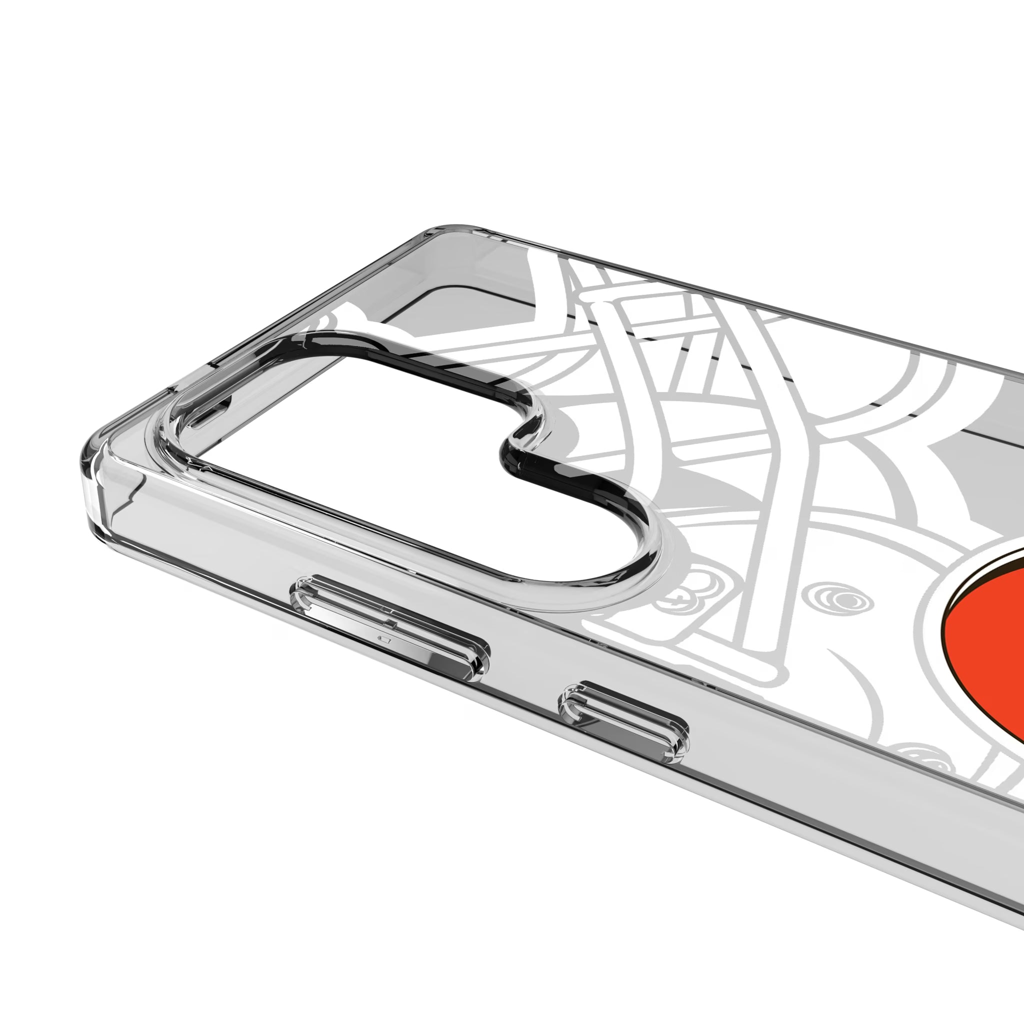 Cleveland Browns Personalized Tilt Galaxy Clear Phone Case for Samsung Galaxy - Detail