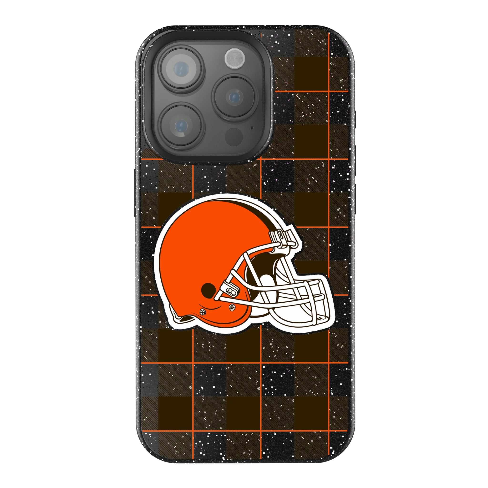 Cleveland Browns Plaid iPhone Bling Phone Case for Apple iPhone