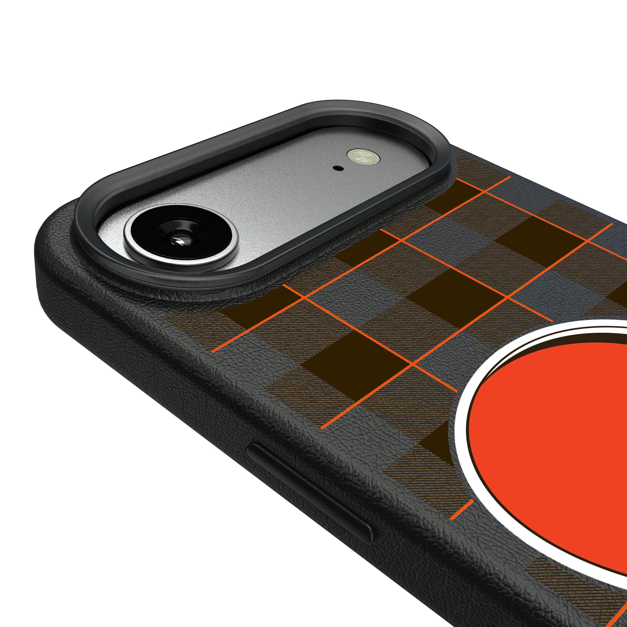 Cleveland Browns Plaid iPhone MagSafe Compatible Phone Case for Apple iPhone - Detail#Device_iPhone Air
