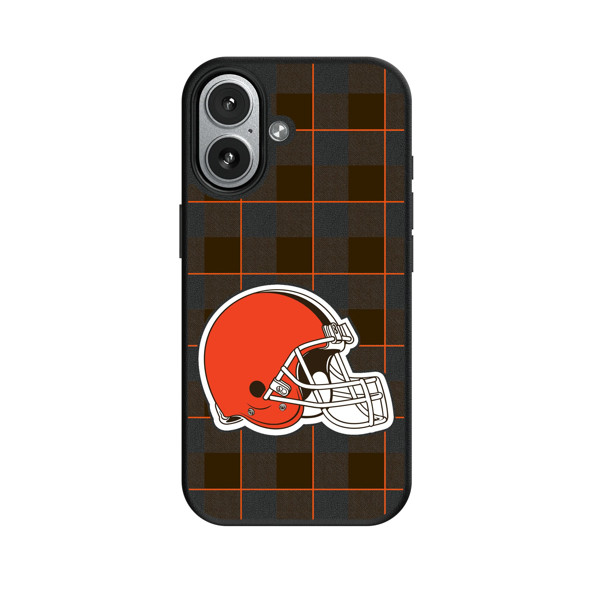 Cleveland Browns Plaid iPhone MagSafe Compatible Phone Case for Apple iPhone#Device_iPhone 17