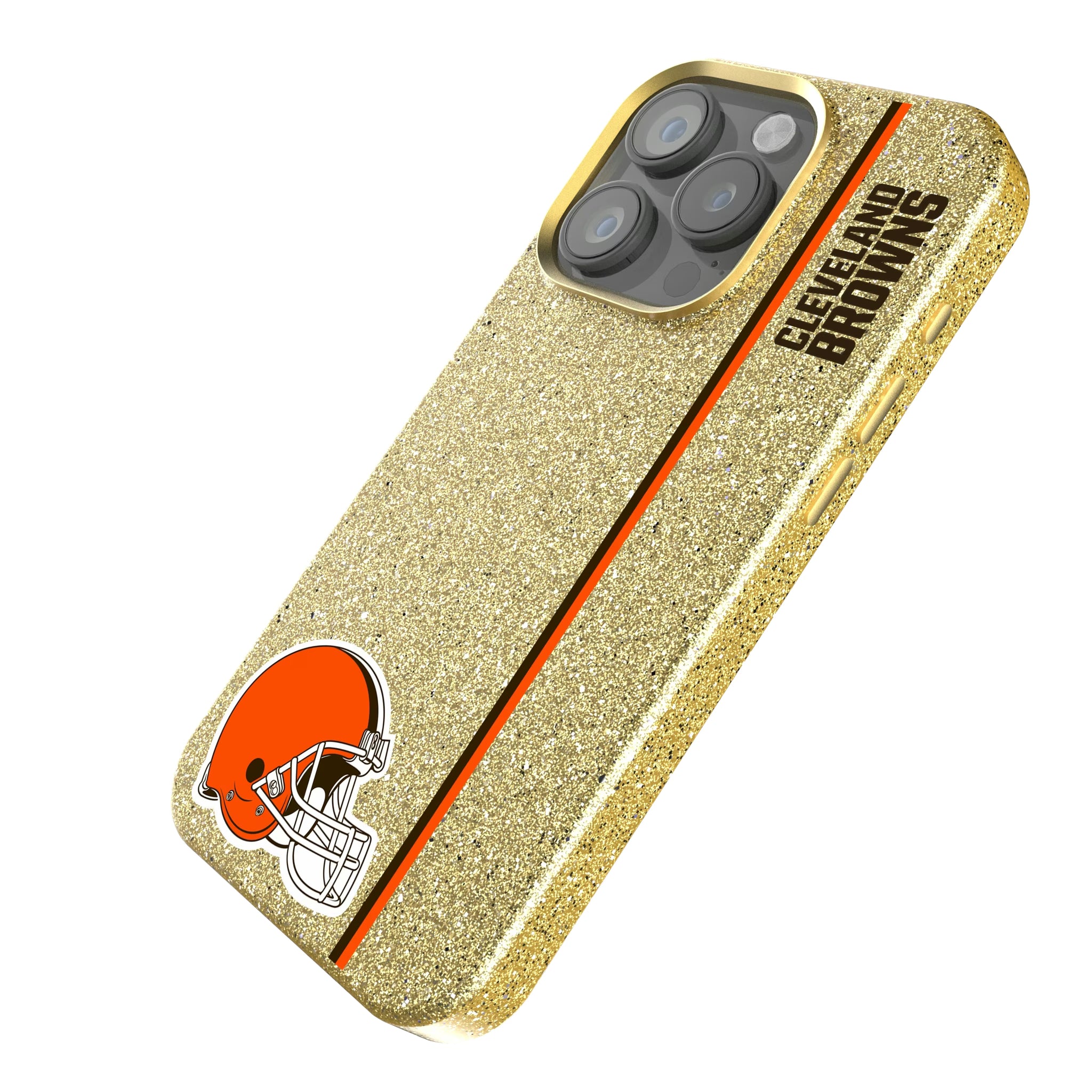 Cleveland Browns Sidebar iPhone Bling Phone Case for Apple iPhone - Isometric View