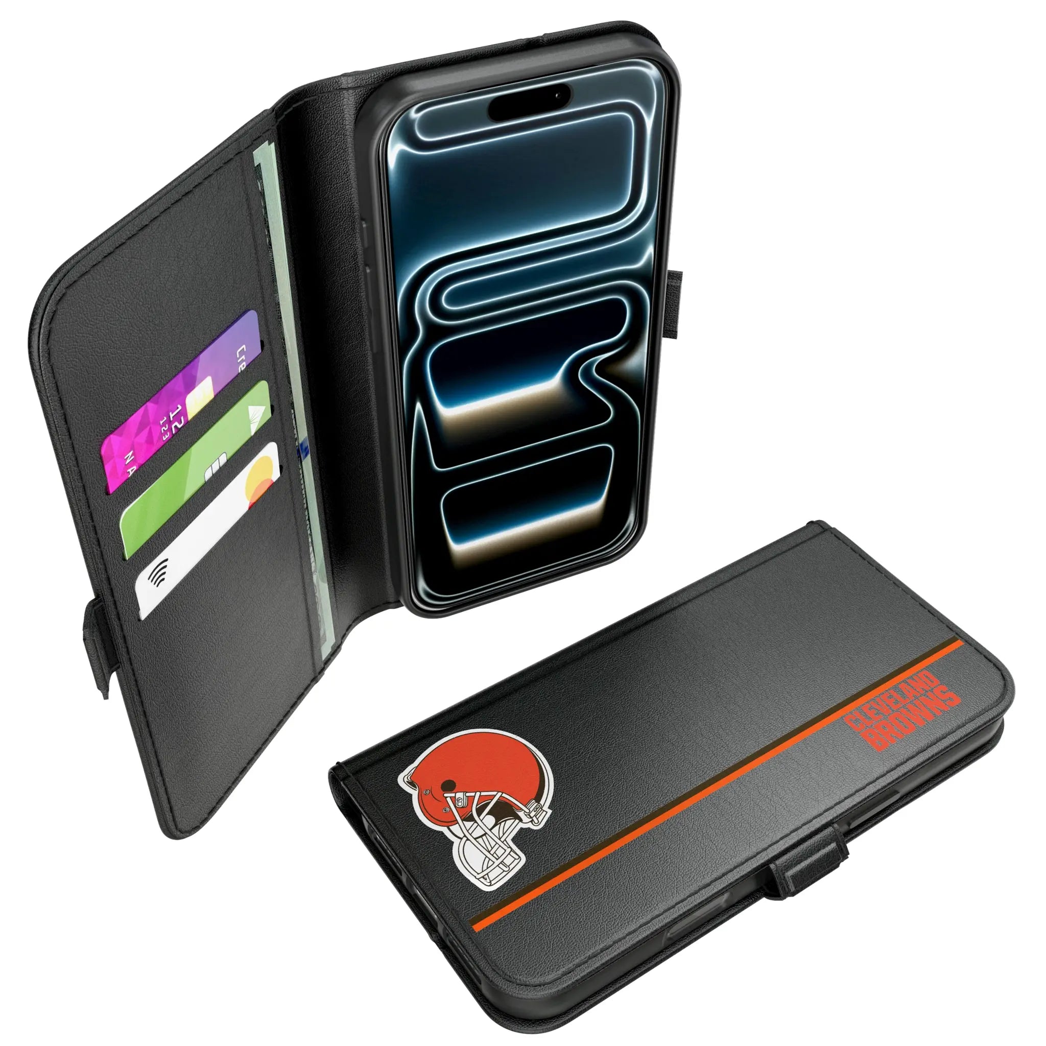 Cleveland Browns Sidebar iPhone Folio Phone Case for Apple iPhone#Device_iPhone 17 Pro Max