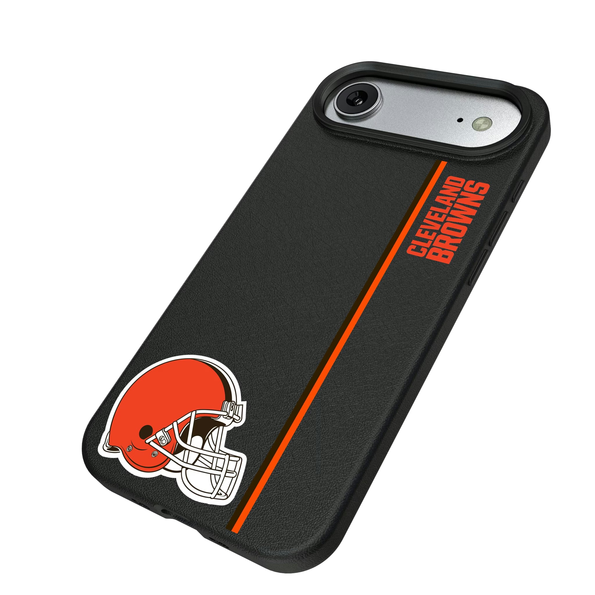 Cleveland Browns Sidebar iPhone MagSafe Compatible Phone Case for Apple iPhone - Isometric View#Device_iPhone Air
