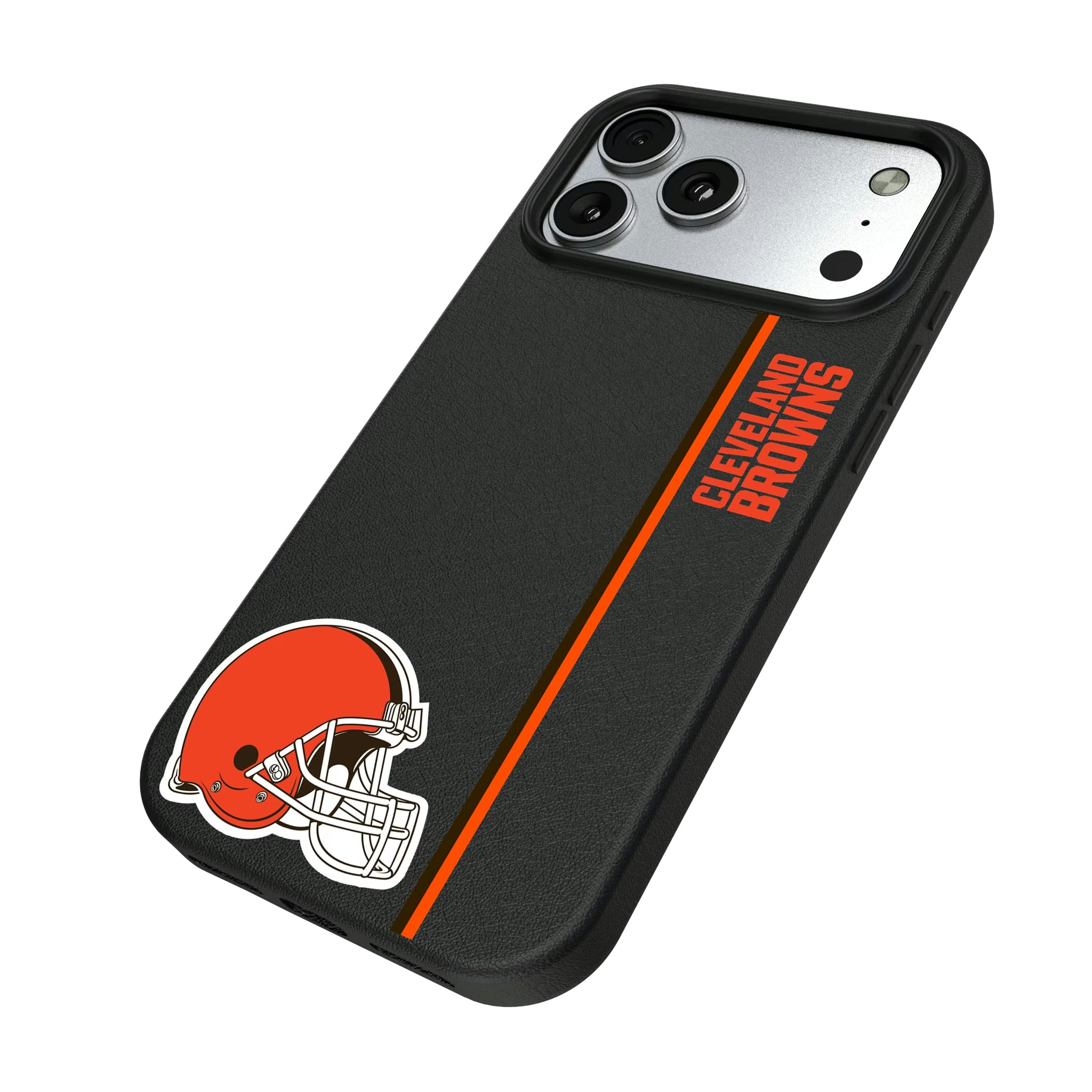 Cleveland Browns Sidebar iPhone MagSafe Compatible Phone Case for Apple iPhone - Isometric View#Device_iPhone 17 Pro Max