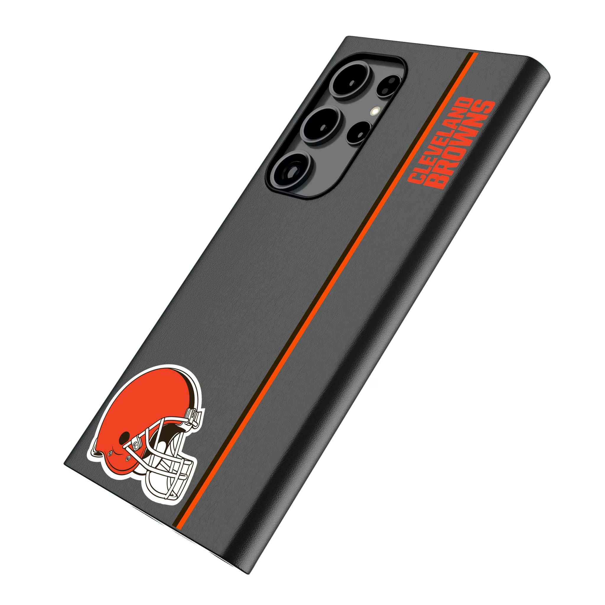 Cleveland Browns Sidebar Galaxy MagSafe Compatible Phone Case for Samsung Galaxy - Isometric View
