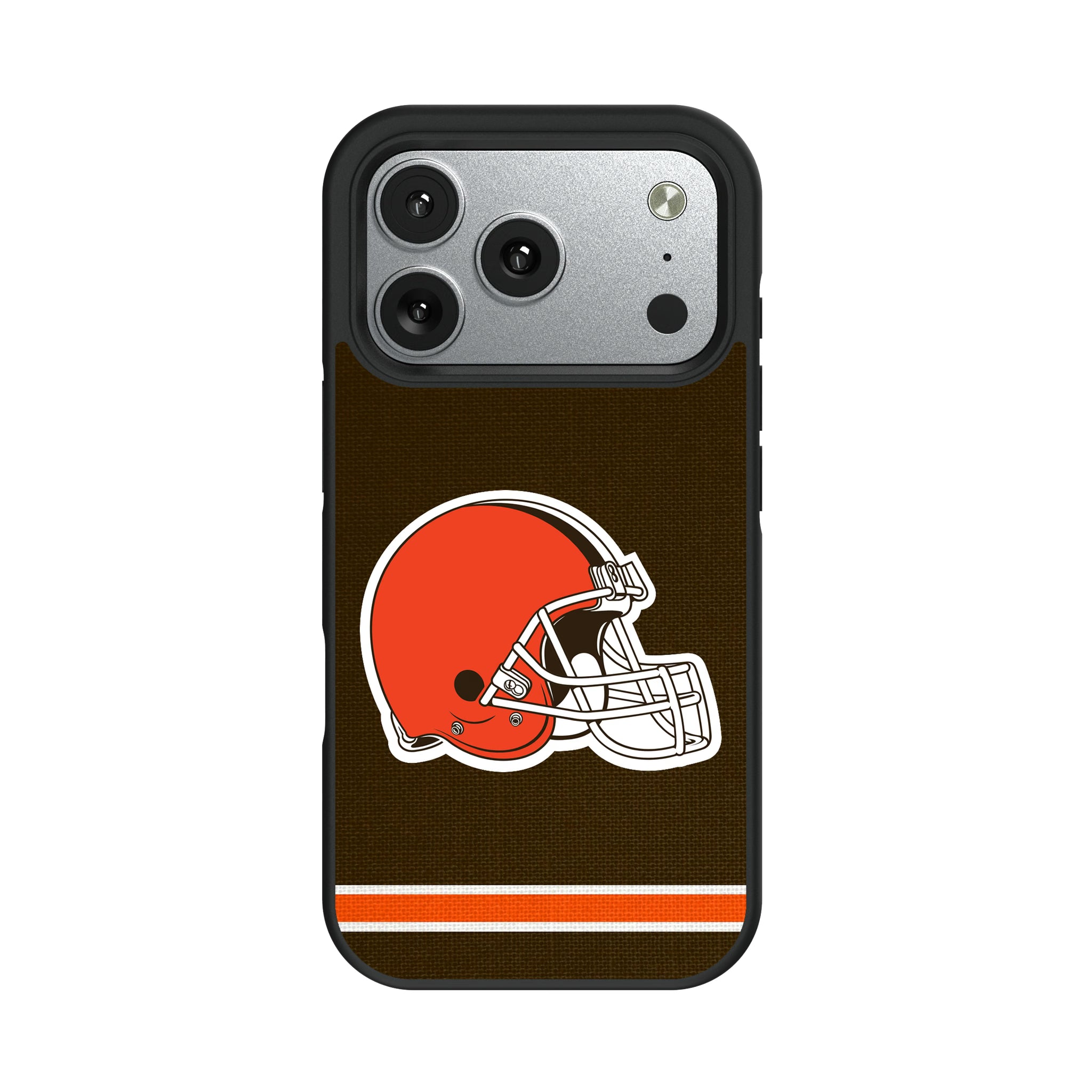 Cleveland Browns Stripe iPhone Bump Phone Case for Apple iPhone#Device_iPhone 17 Pro