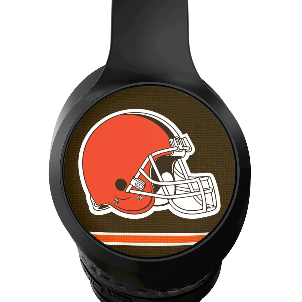 Cleveland Browns Stripe Wireless Over-Ear Headphones With Case - Detail