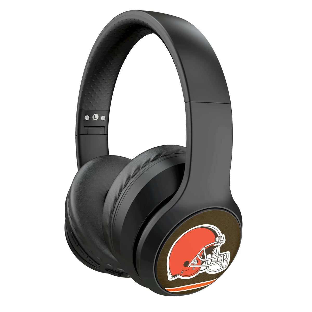 Cleveland Browns Stripe Wireless Over-Ear Headphones With Case