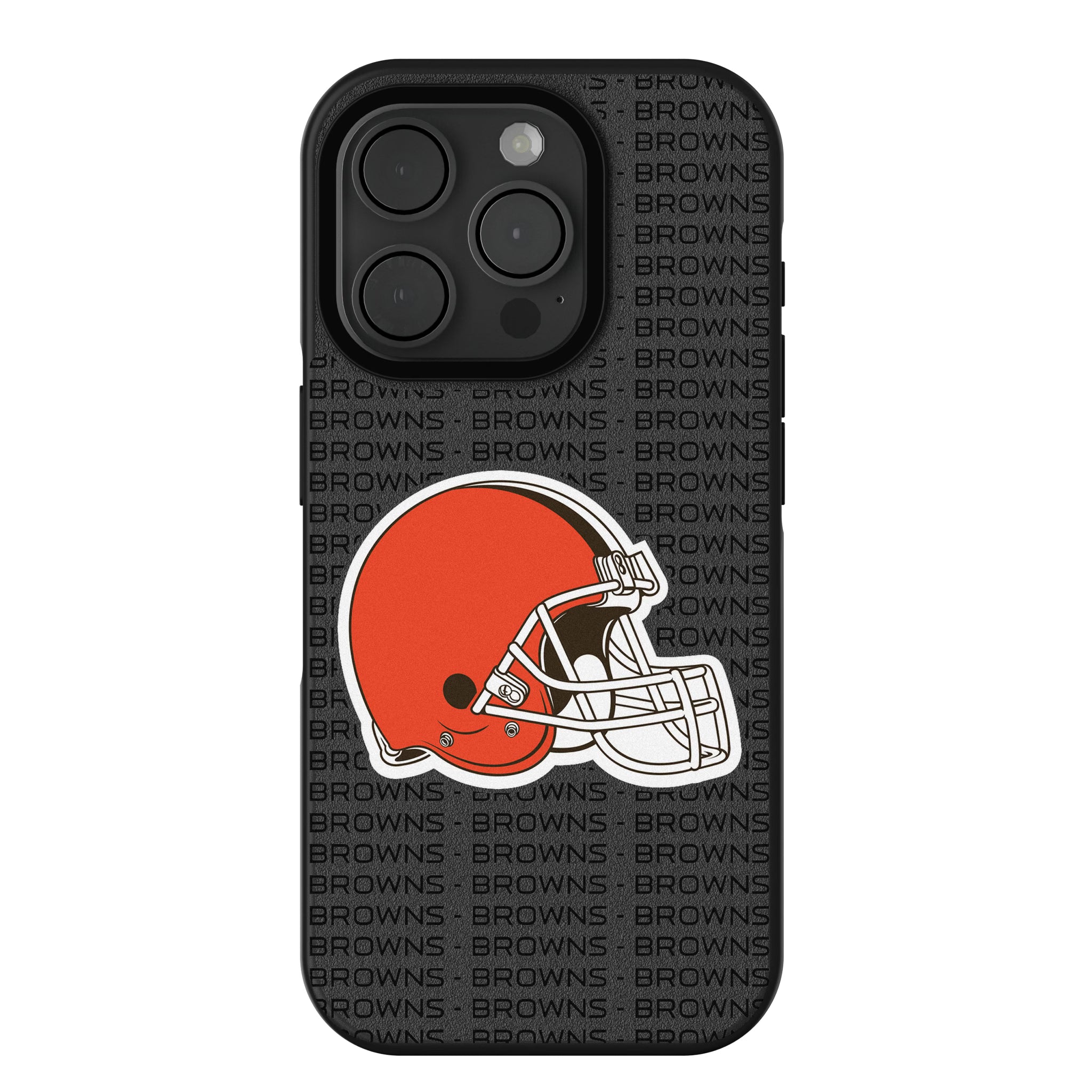 Cleveland Browns Text Backdrop iPhone Bump Phone Case for Apple iPhone