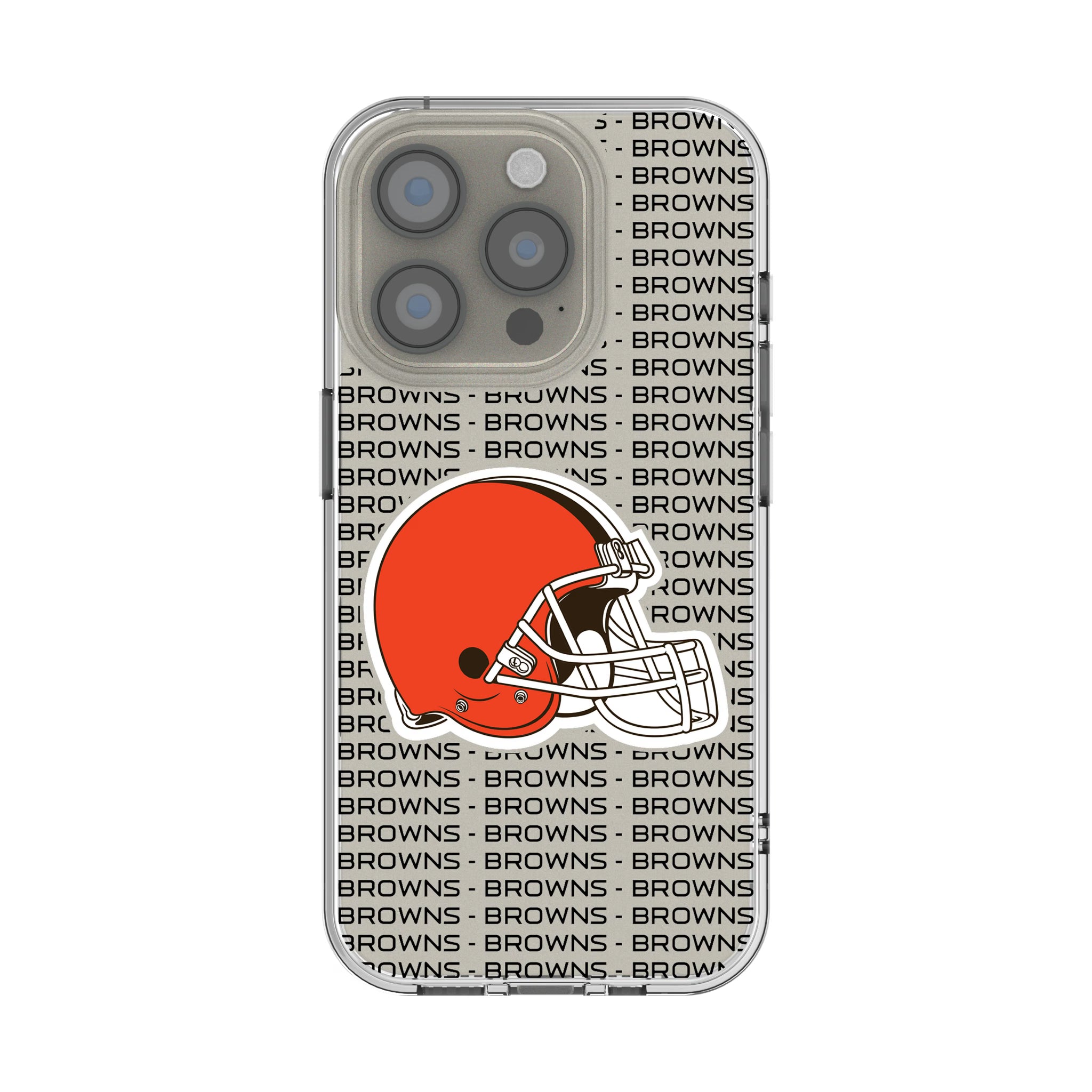 Cleveland Browns Text Backdrop iPhone Clear Phone Case for Apple iPhone