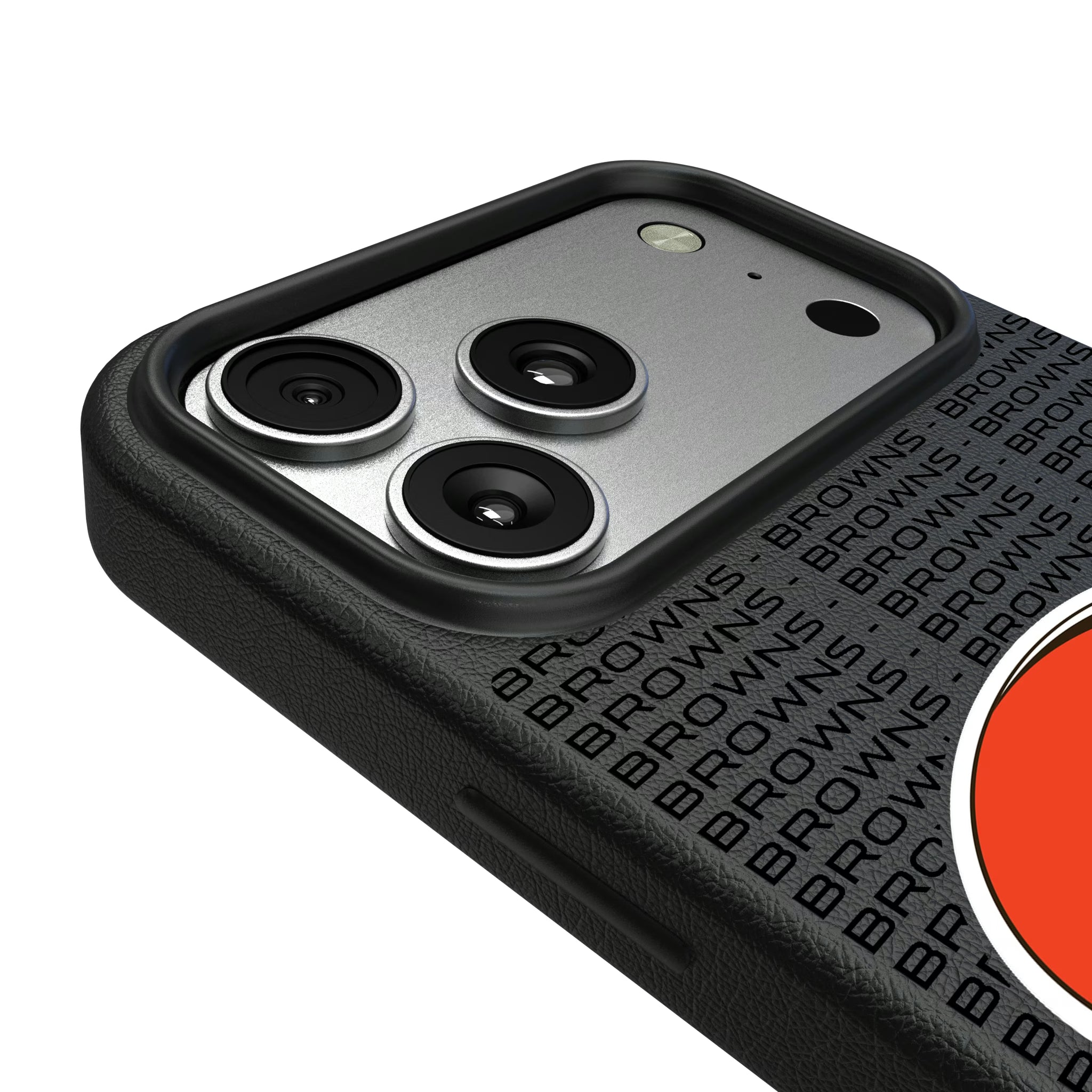 Cleveland Browns Text Backdrop iPhone MagSafe Compatible Phone Case for Apple iPhone - Detail#Device_iPhone 17 Pro Max