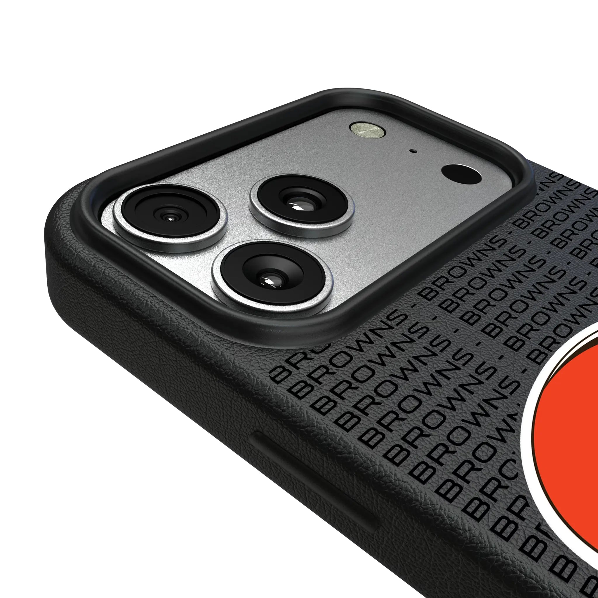Cleveland Browns Text Backdrop iPhone MagSafe Compatible Phone Case for Apple iPhone - Detail#Device_iPhone 17 Pro Max