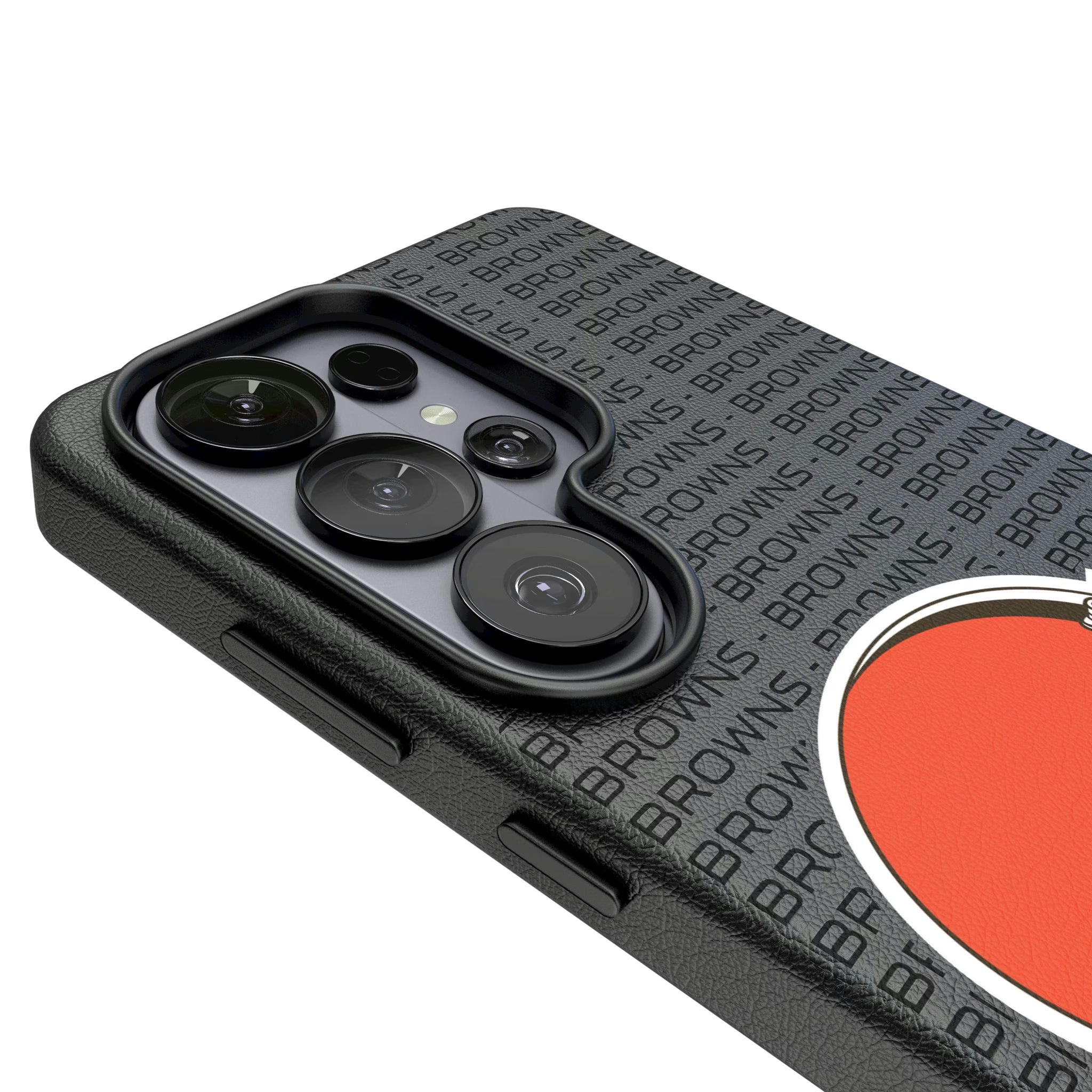 Cleveland Browns Text Backdrop Galaxy MagSafe Compatible Phone Case for Samsung Galaxy - Detail