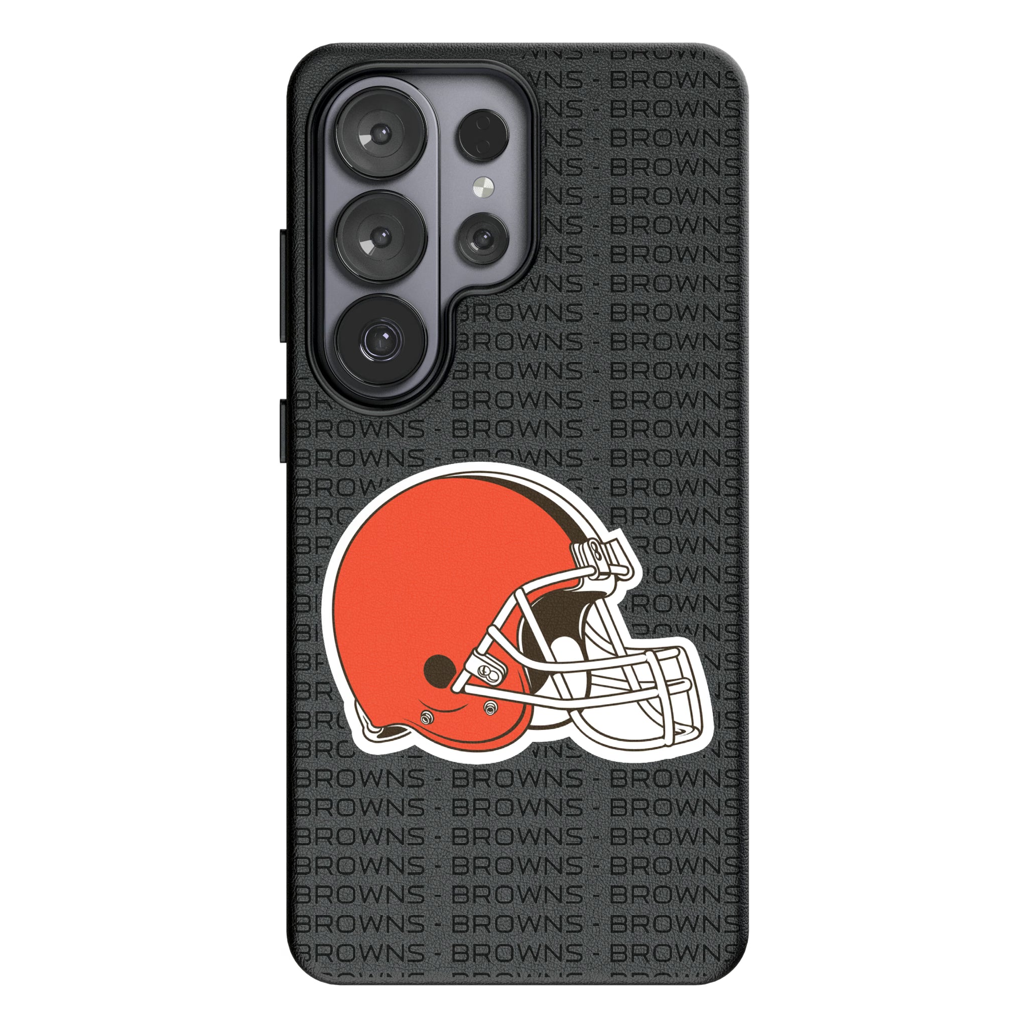 Cleveland Browns Text Backdrop Galaxy MagSafe Compatible Phone Case for Samsung Galaxy