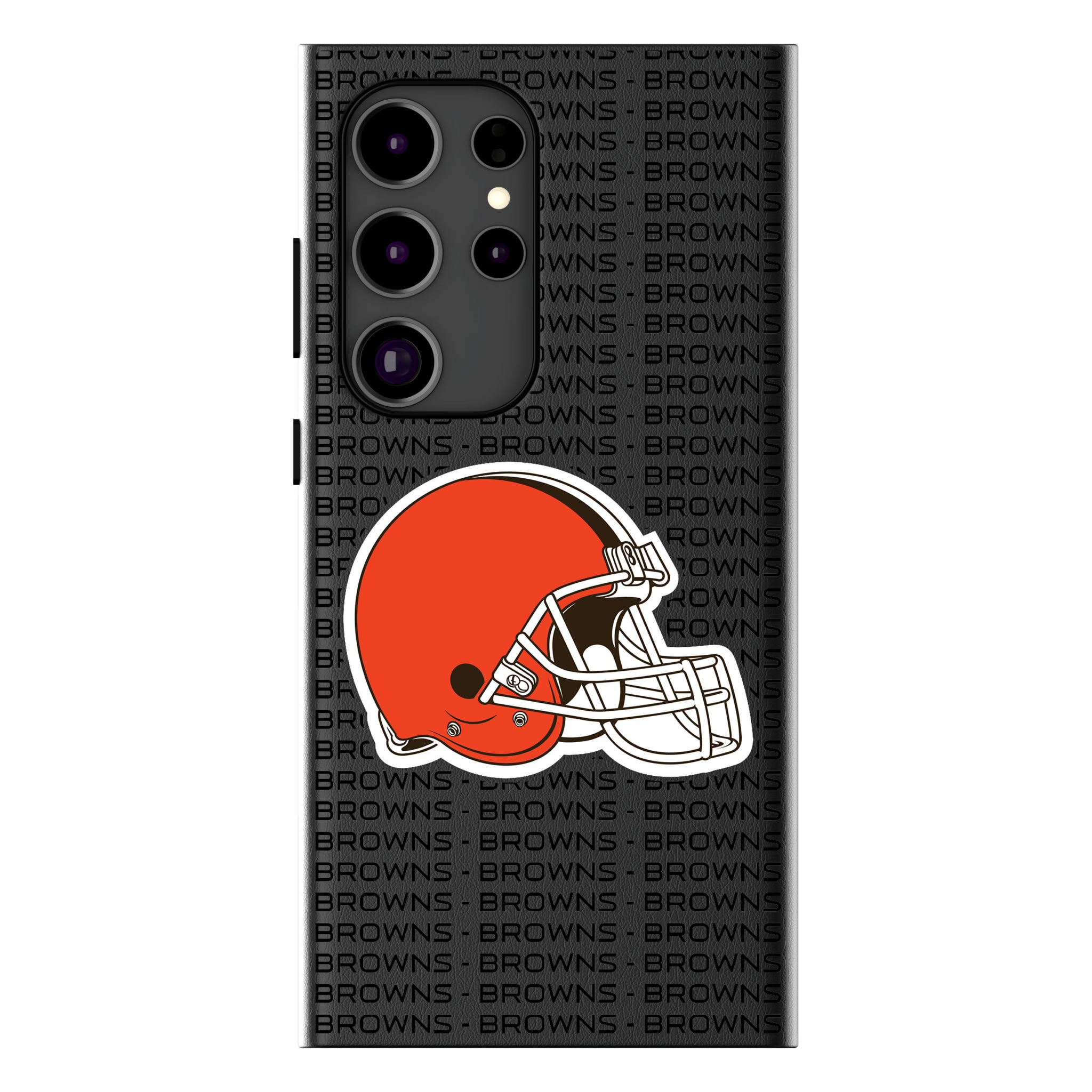 Cleveland Browns Text Backdrop Galaxy MagSafe Compatible Phone Case for Samsung Galaxy