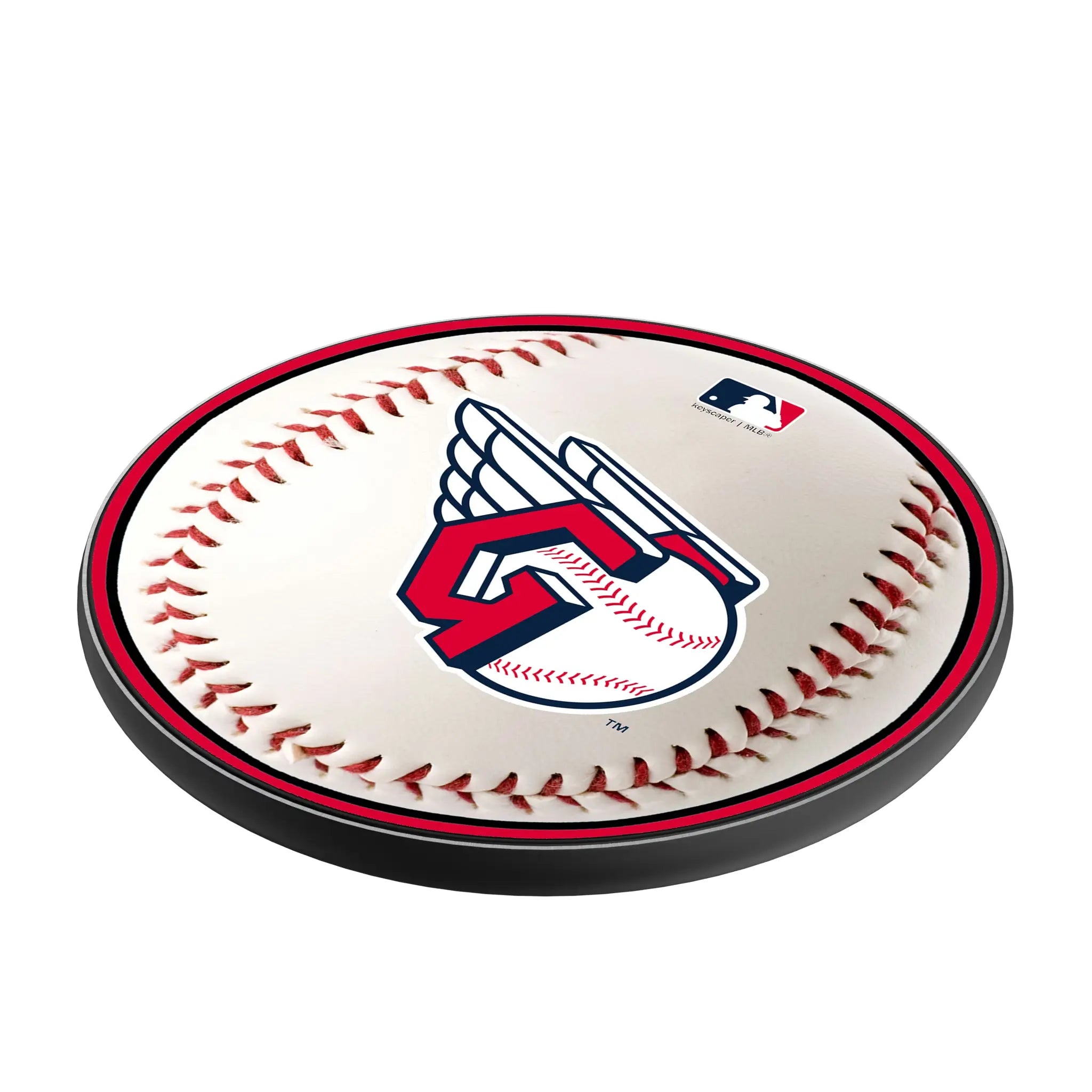 Cleveland Guardians Baseball 15-Watt Wireless Charger - Isometric View