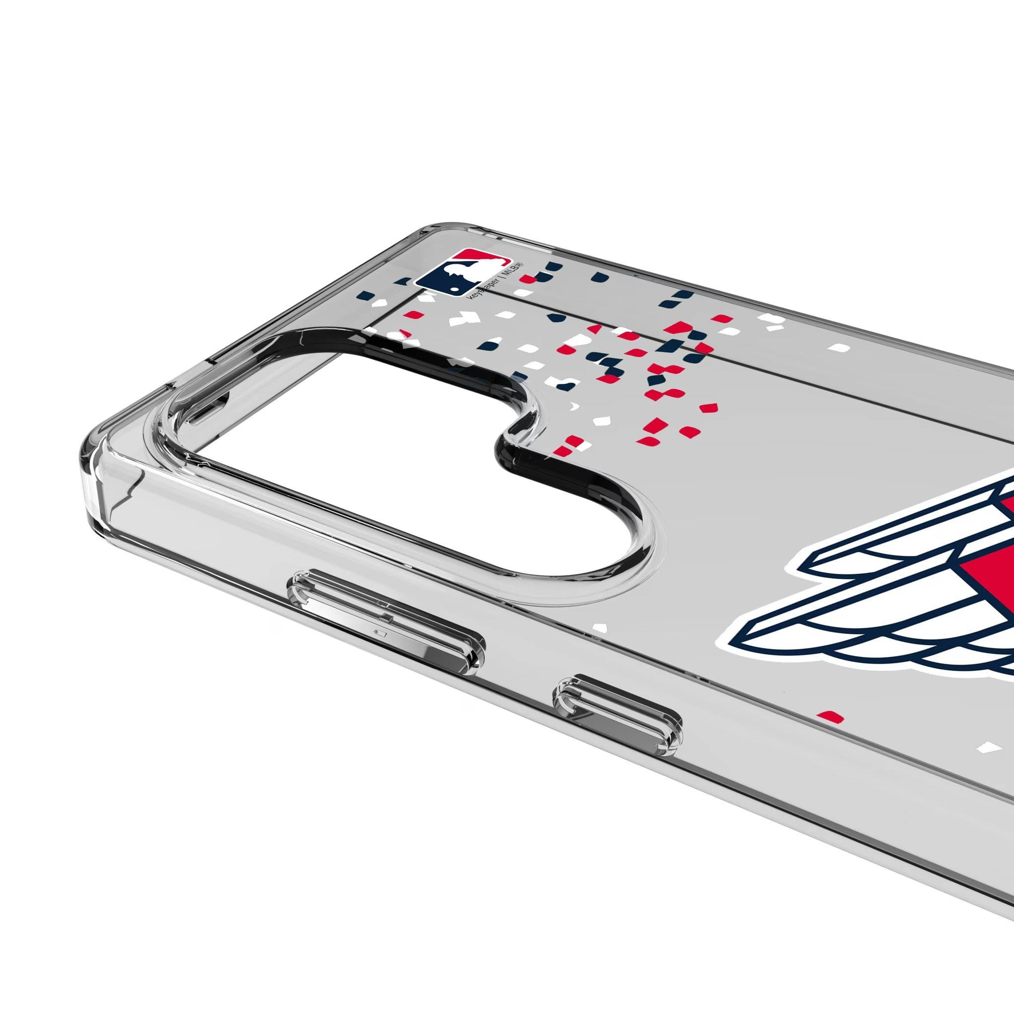 Cleveland Guardians Confetti Galaxy Clear Phone Case for Samsung Galaxy - Detail