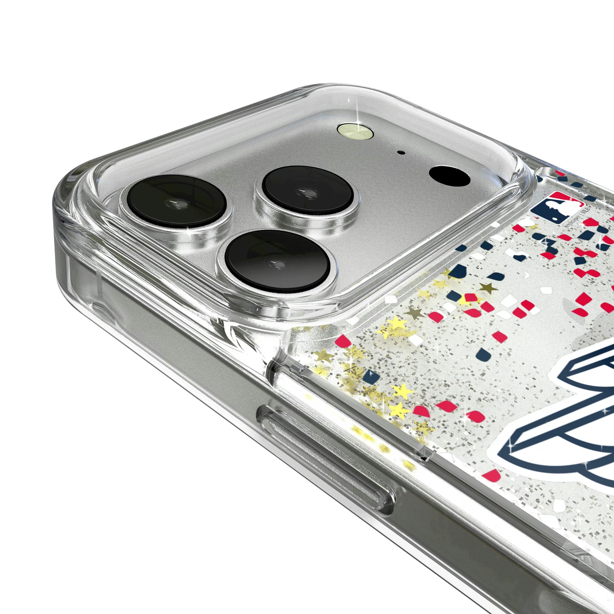 Cleveland Guardians Confetti iPhone Glitter Phone Case for Apple iPhone - Detail