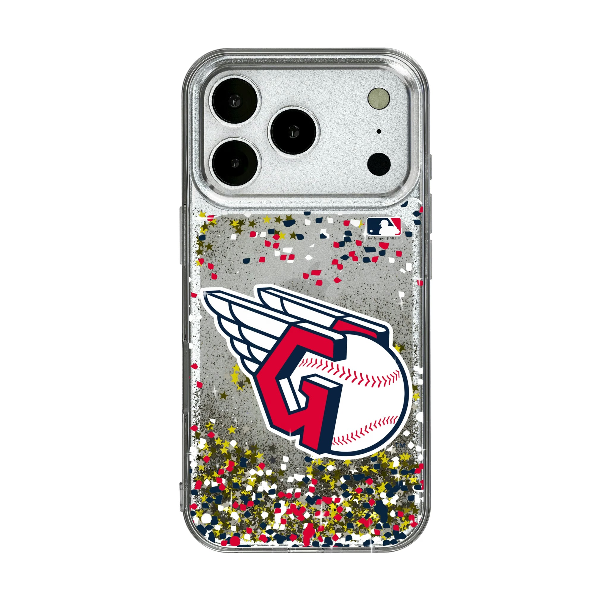 Cleveland Guardians Confetti iPhone Glitter Phone Case for Apple iPhone