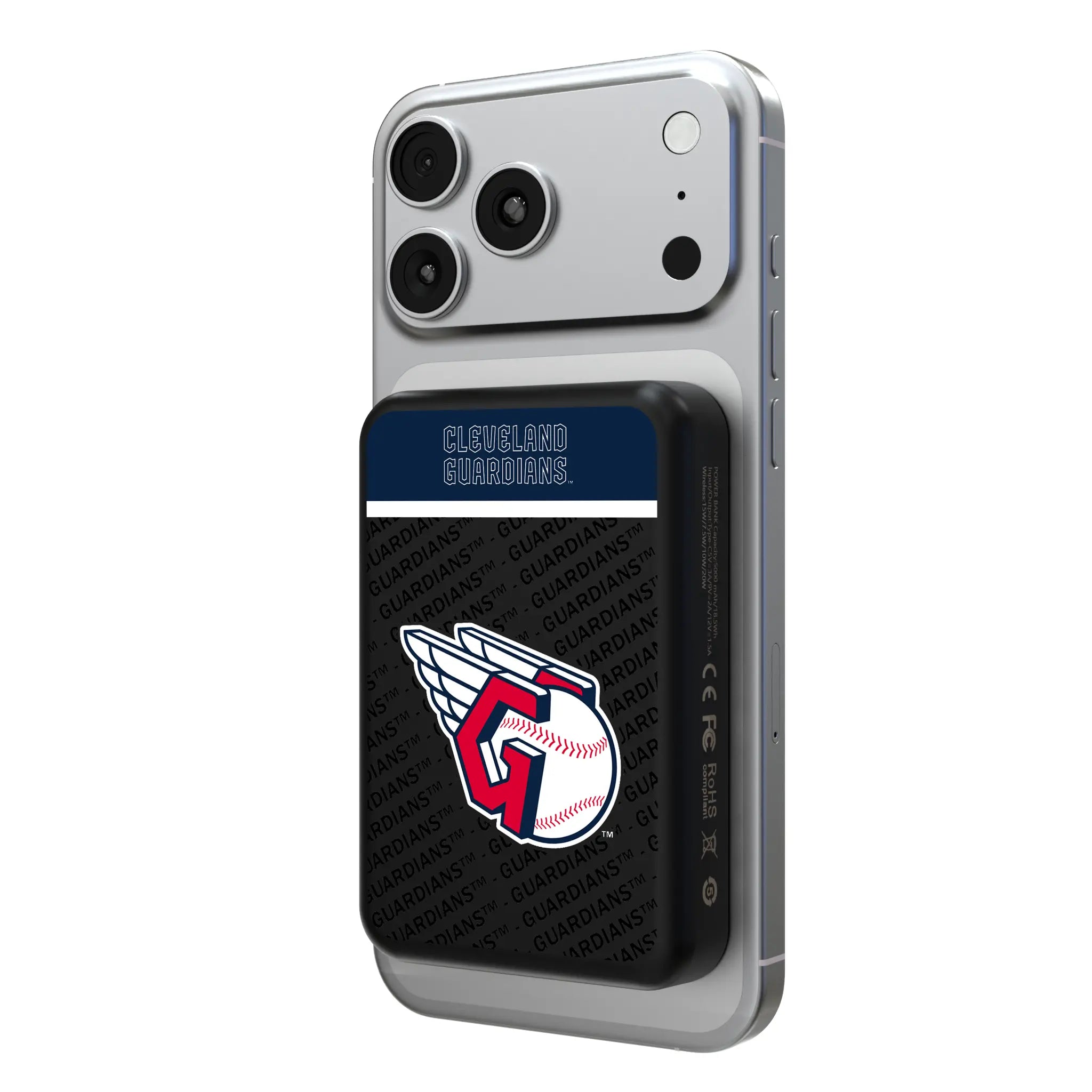 Cleveland Guardians Endzone Plus Wireless Mag Power Bank