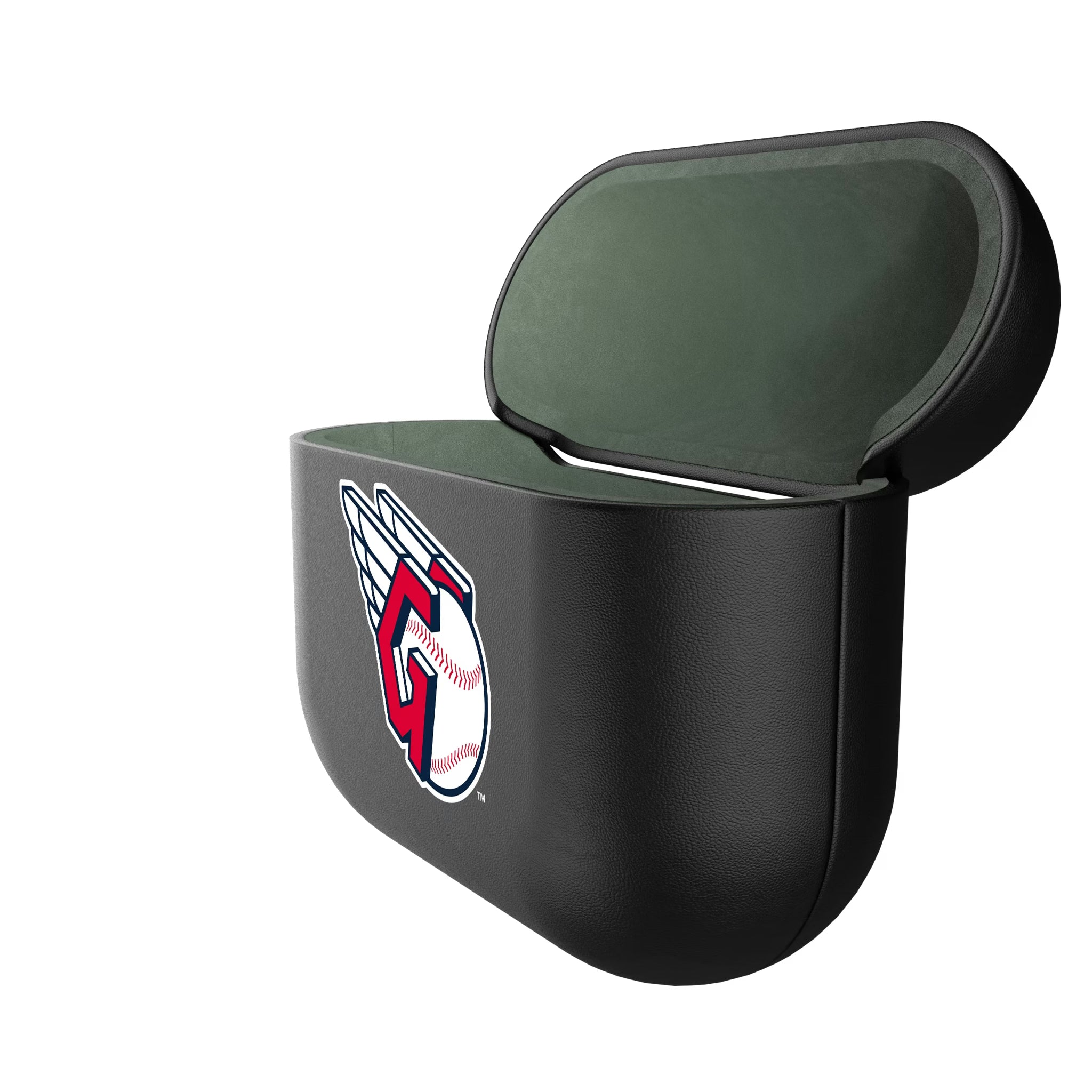 Cleveland Guardians Insignia AirPods AirPod Case Cover - Isometric View#Device_AirPods 3rd Gen
