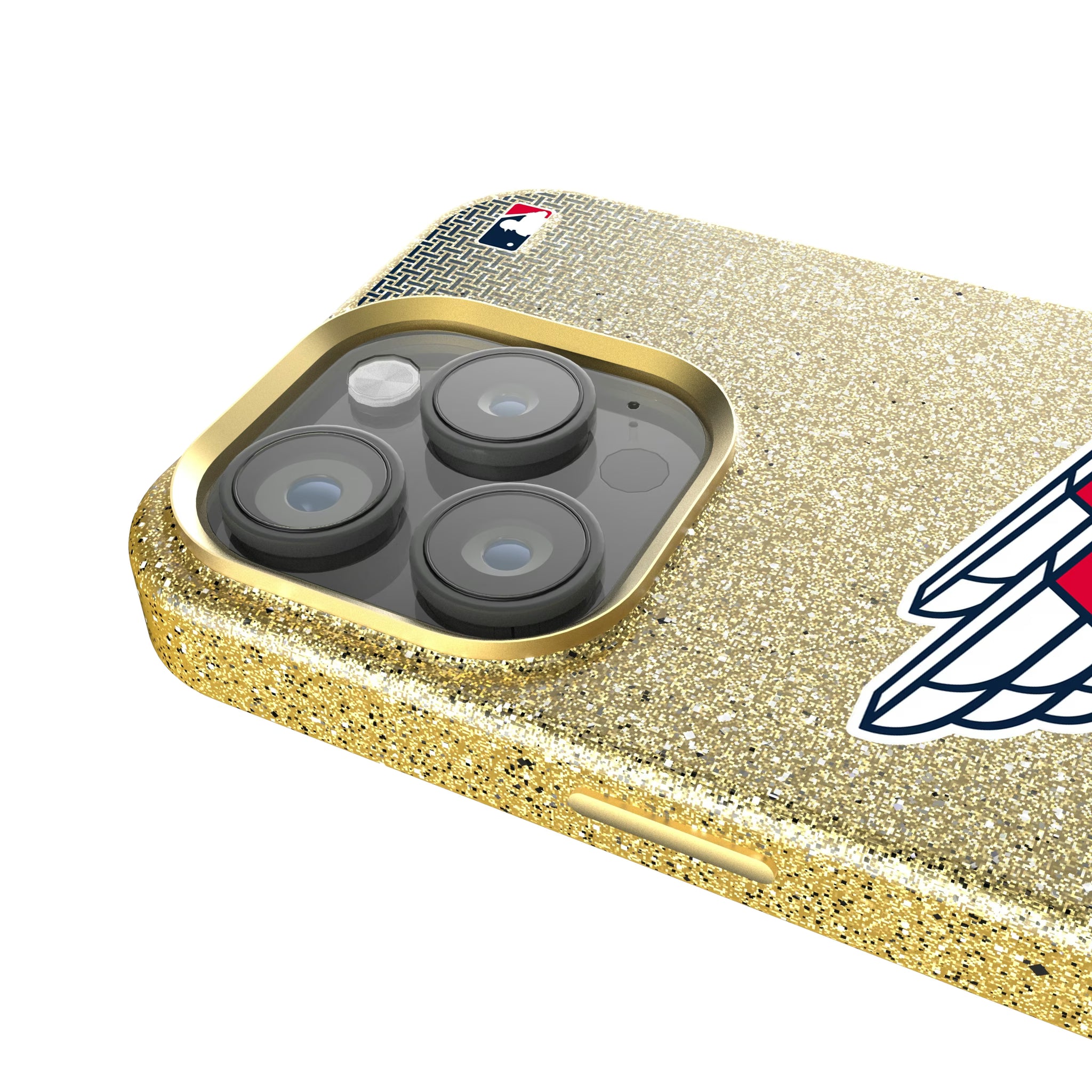 Cleveland Guardians Linen iPhone Bling Phone Case for Apple iPhone - Detail