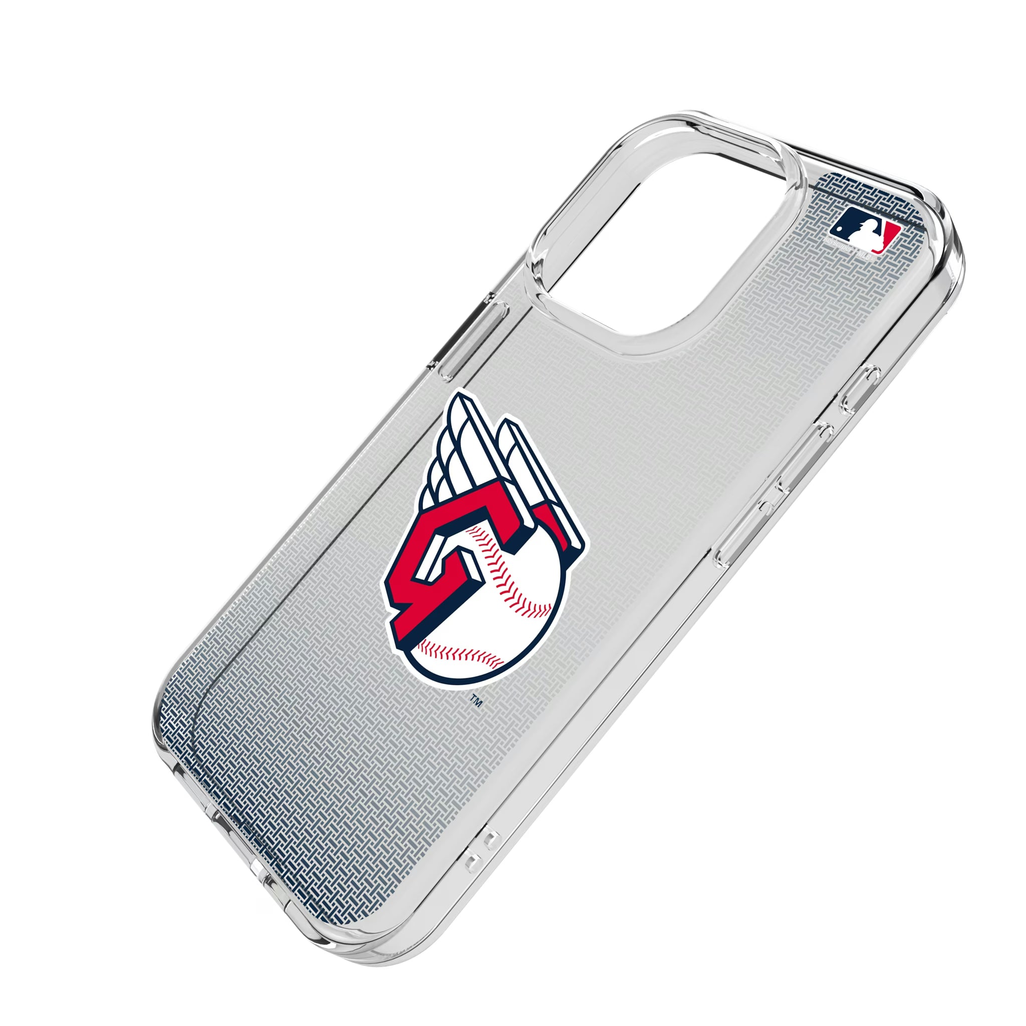 Cleveland Guardians Linen iPhone Clear Phone Case for Apple iPhone - Isometric View