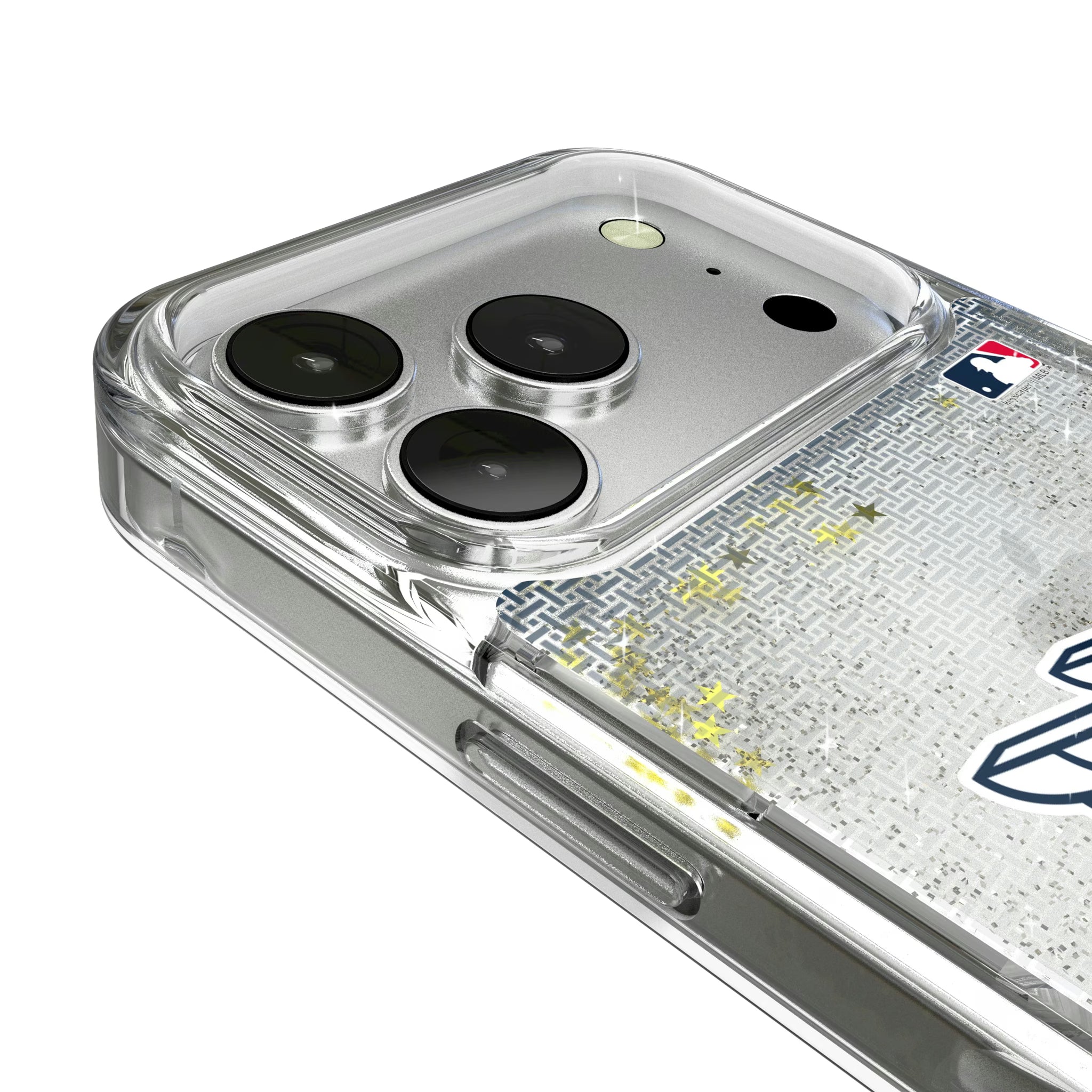 Cleveland Guardians Linen iPhone Glitter Phone Case for Apple iPhone - Detail