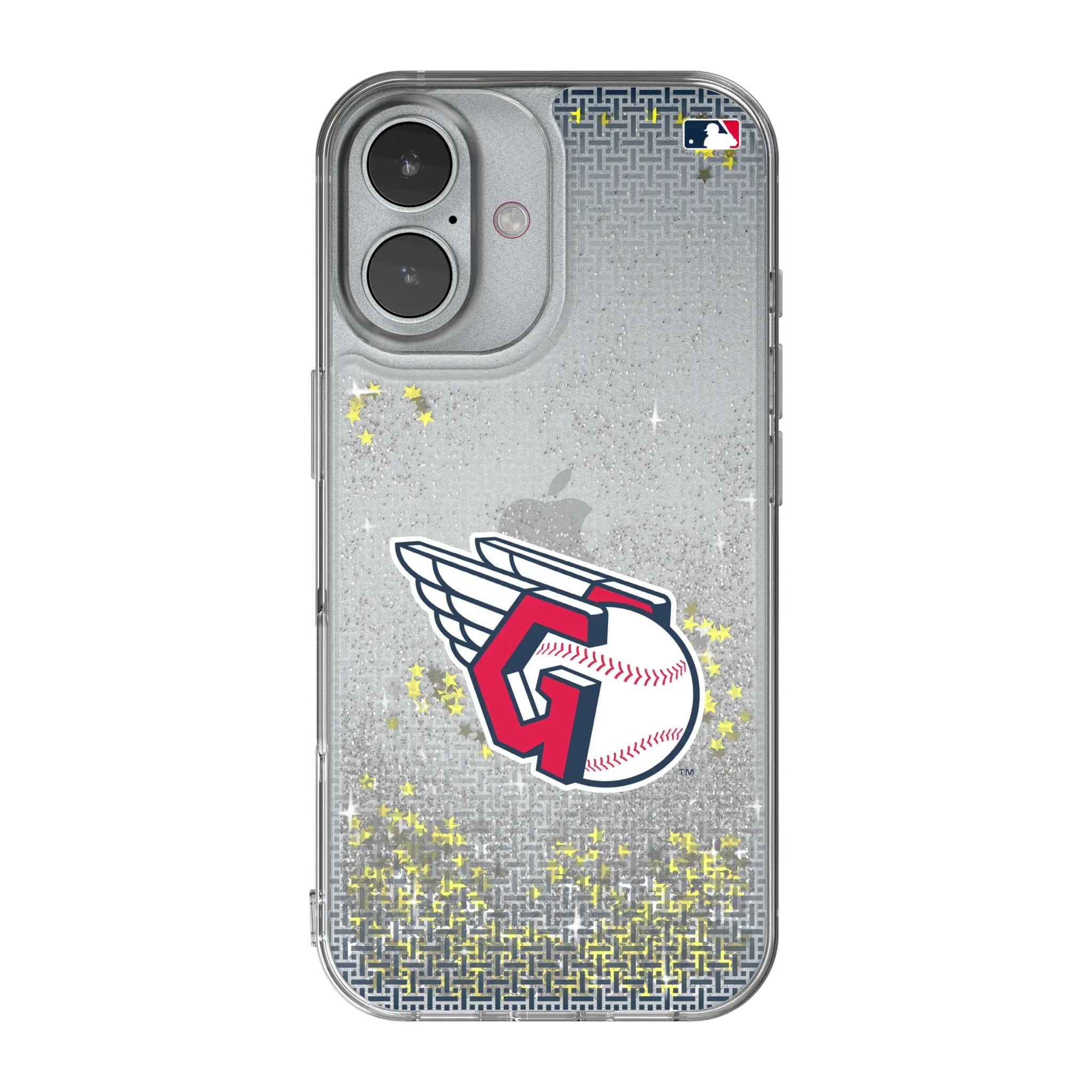 Cleveland Guardians Linen iPhone Glitter Phone Case for Apple iPhone