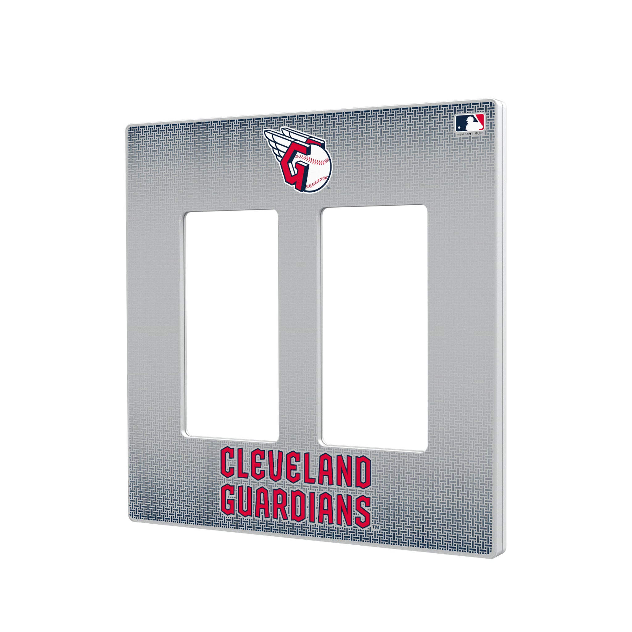 Cleveland Guardians Linen Hidden-Screw Light Switch Plate#Style_Double Rocker
