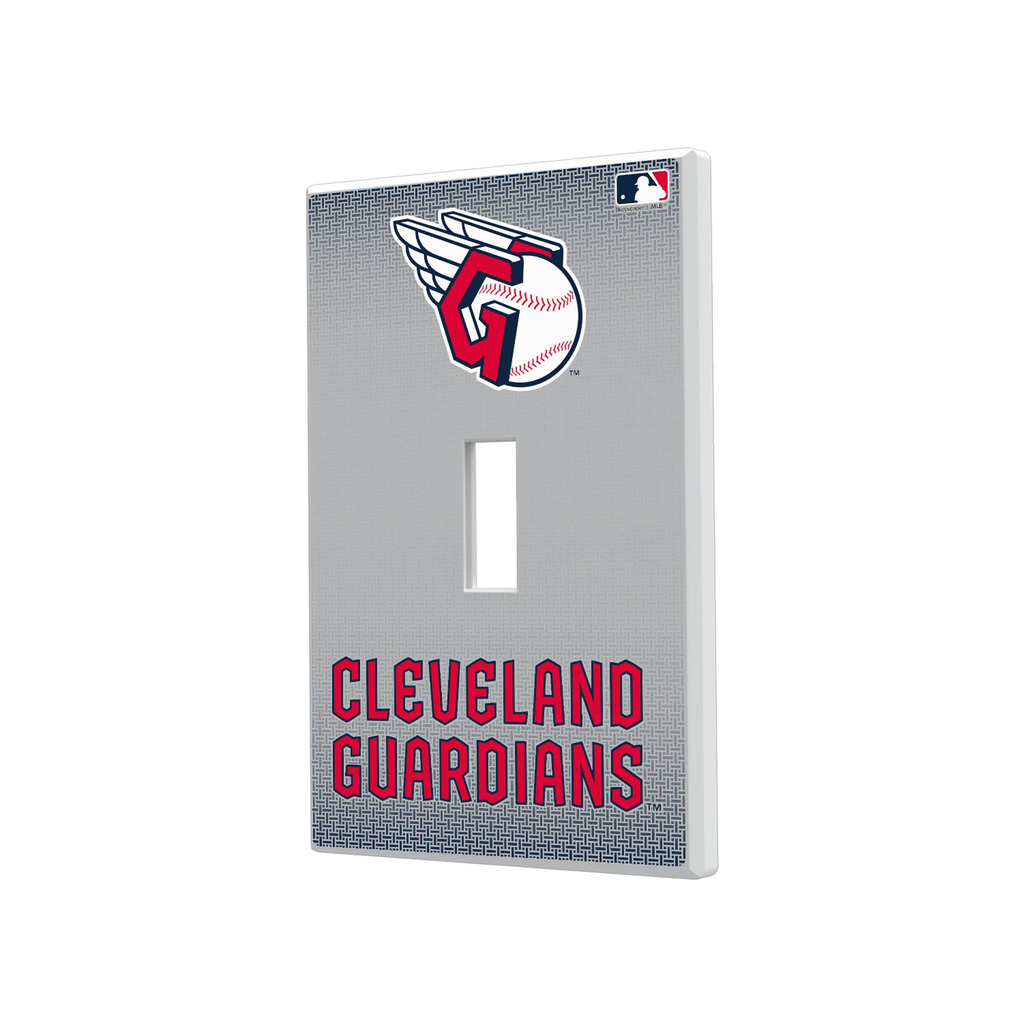 Cleveland Guardians Linen Hidden-Screw Light Switch Plate#Style_Single Toggle