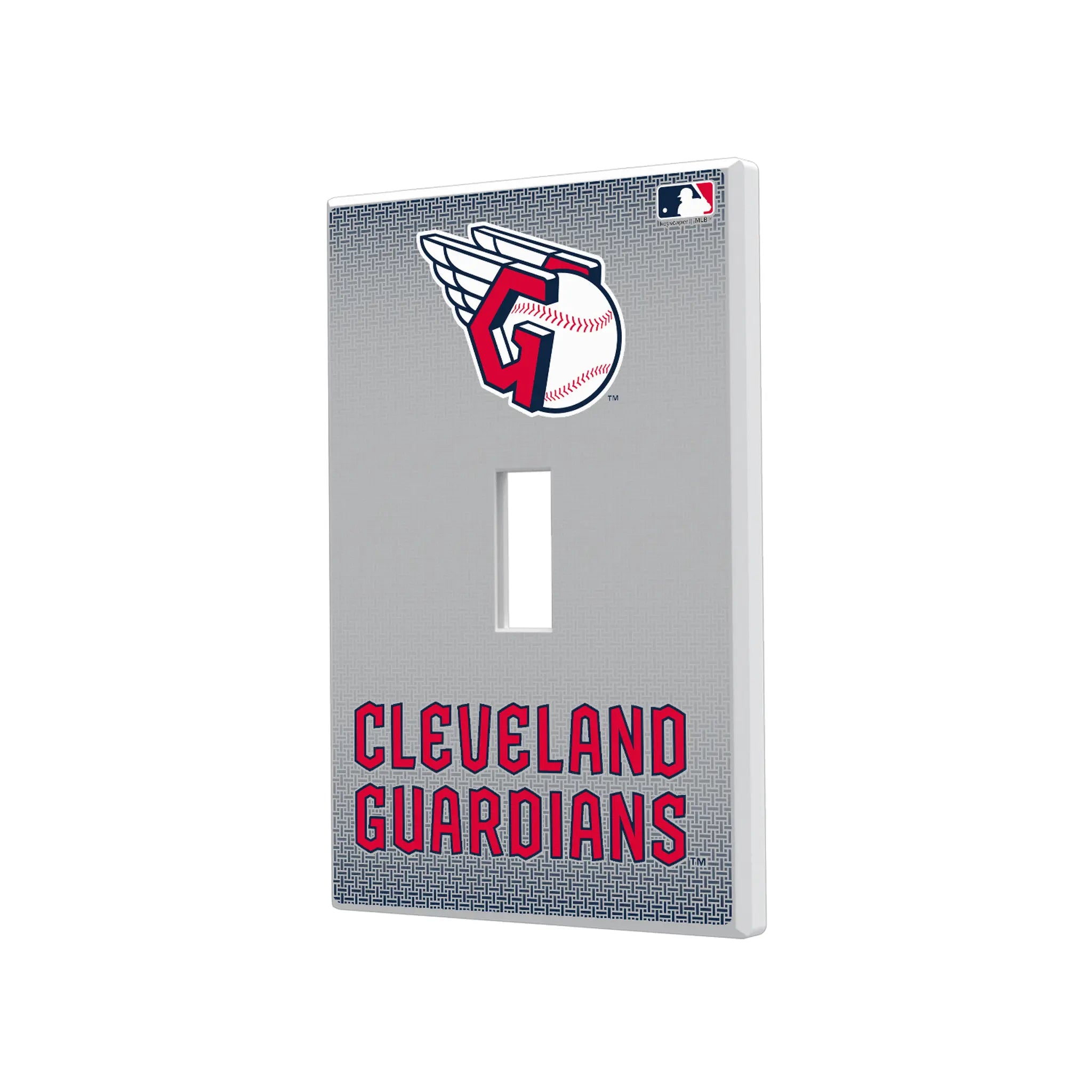 Cleveland Guardians Linen Hidden-Screw Light Switch Plate#Style_Single Toggle